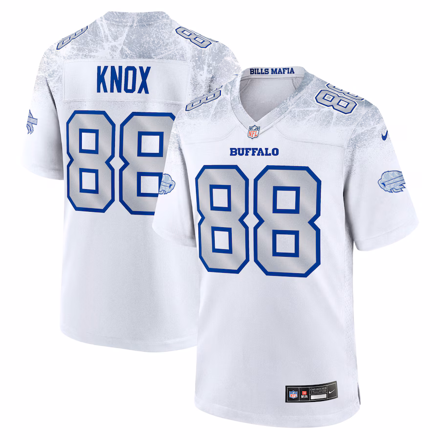 Dawson Knox #88 Buffalo Bills 2025 Rivalries Collection Game Jersey - White
