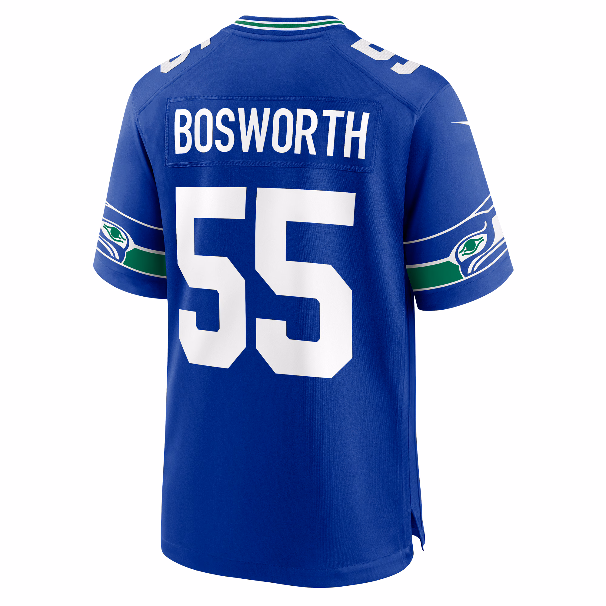 Brian Bosworth Seattle Seahawks Throwback Retired Player Game Jersey - Royal