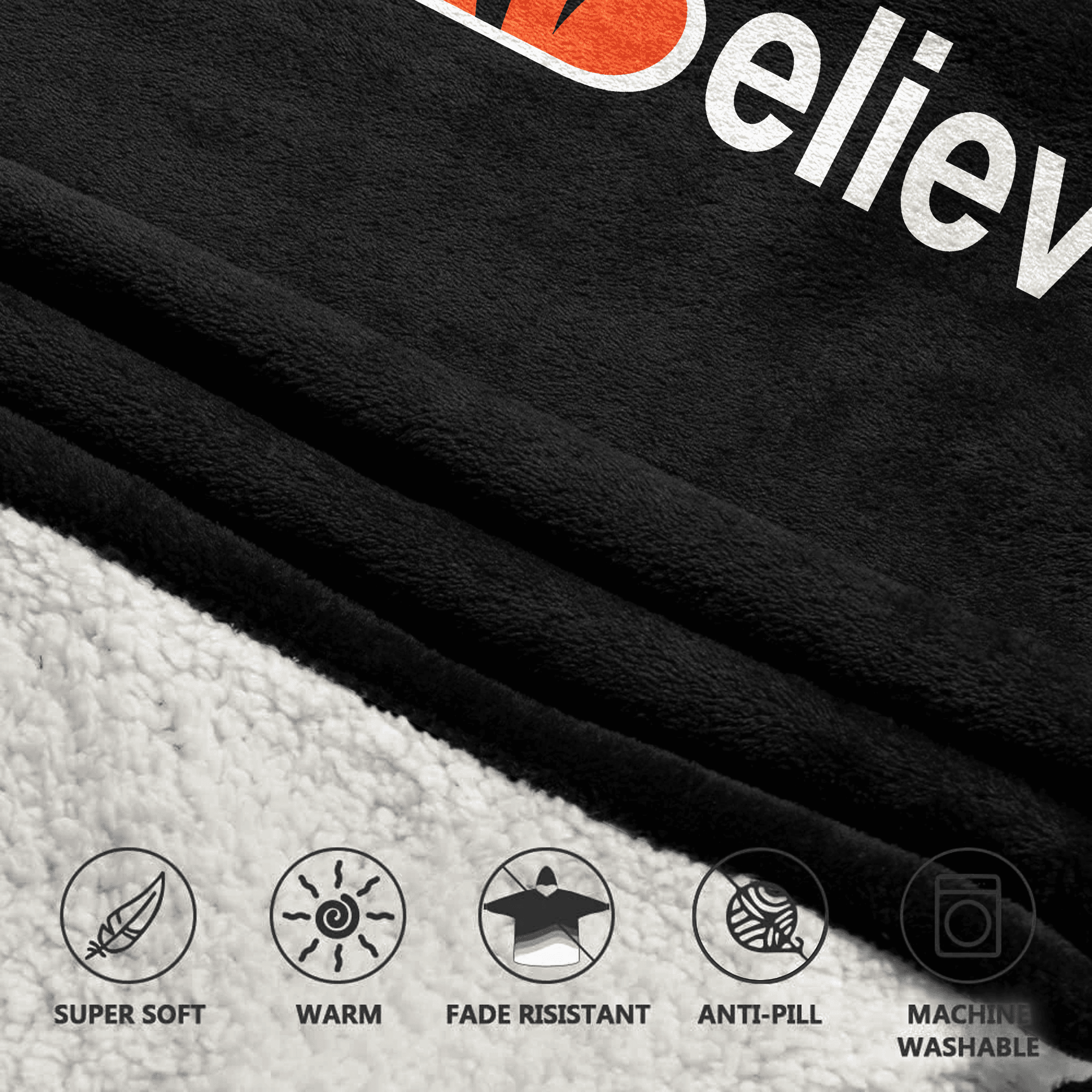 Kid Believe 9 Cincinnati Football Unisex Blanket Hoodie