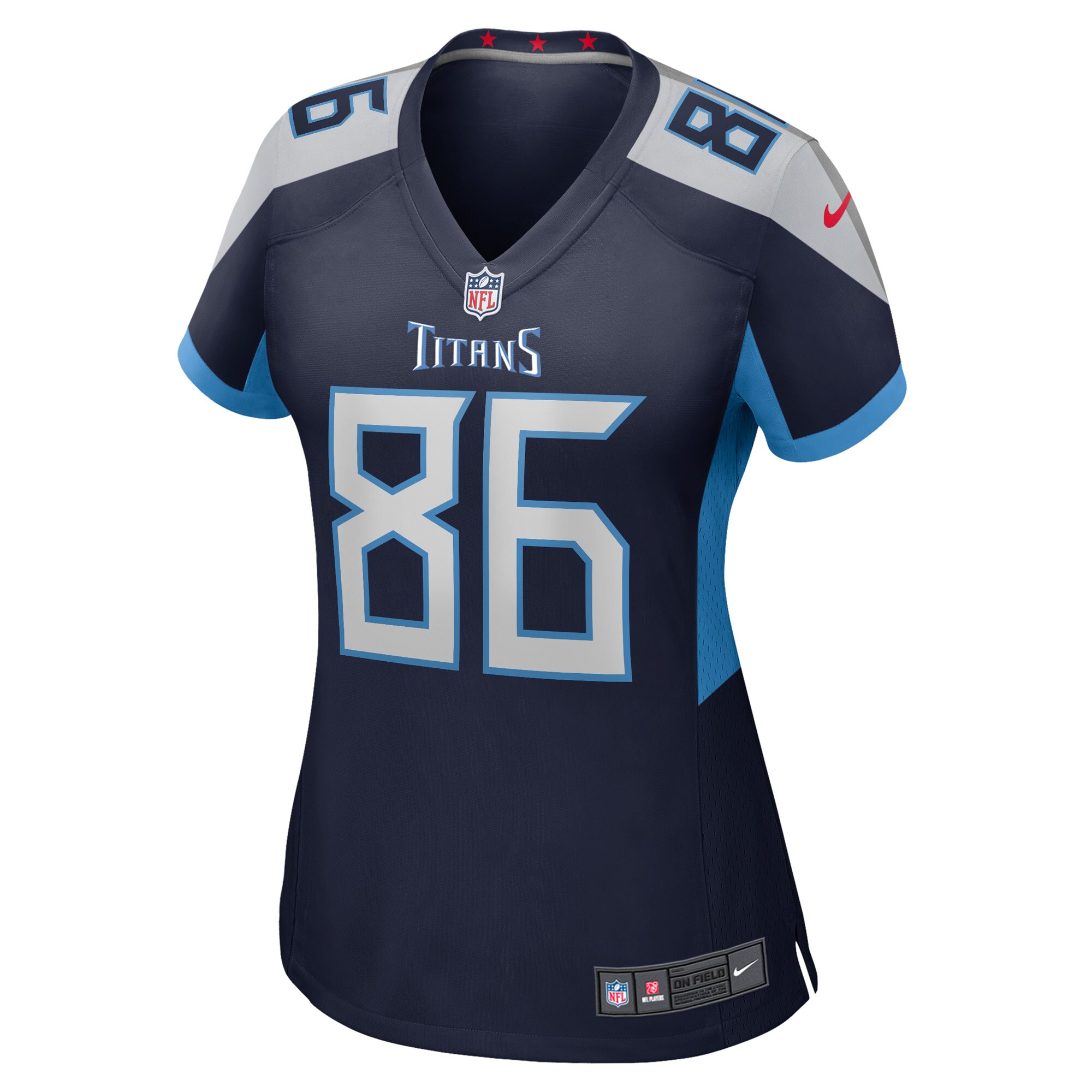 Kevin Rader Tennessee Titans  Women's Game Player Jersey - Navy