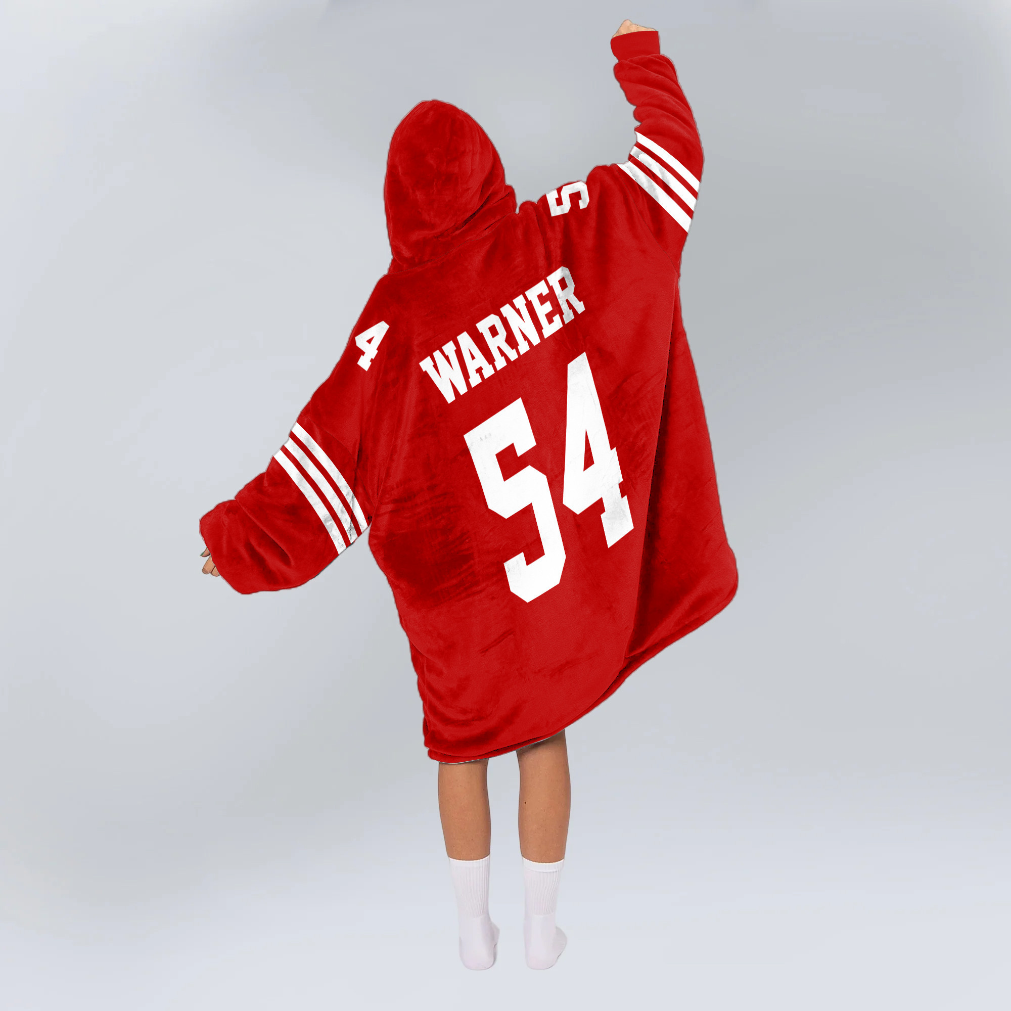 Adult Captain 54 San Francisco 49ers Football Unisex Blanket Hoodie
