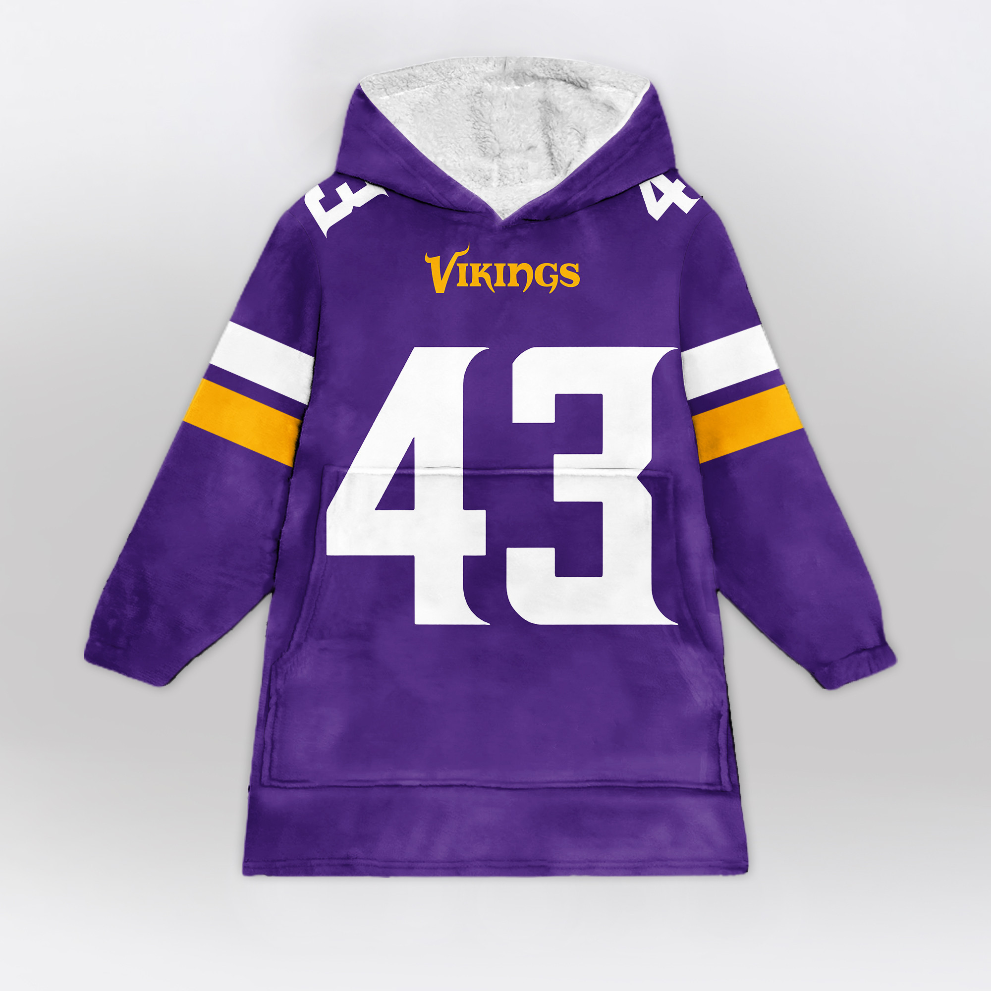 Adult V.G 43 Minnesota Football Unisex Blanket Hoodie
