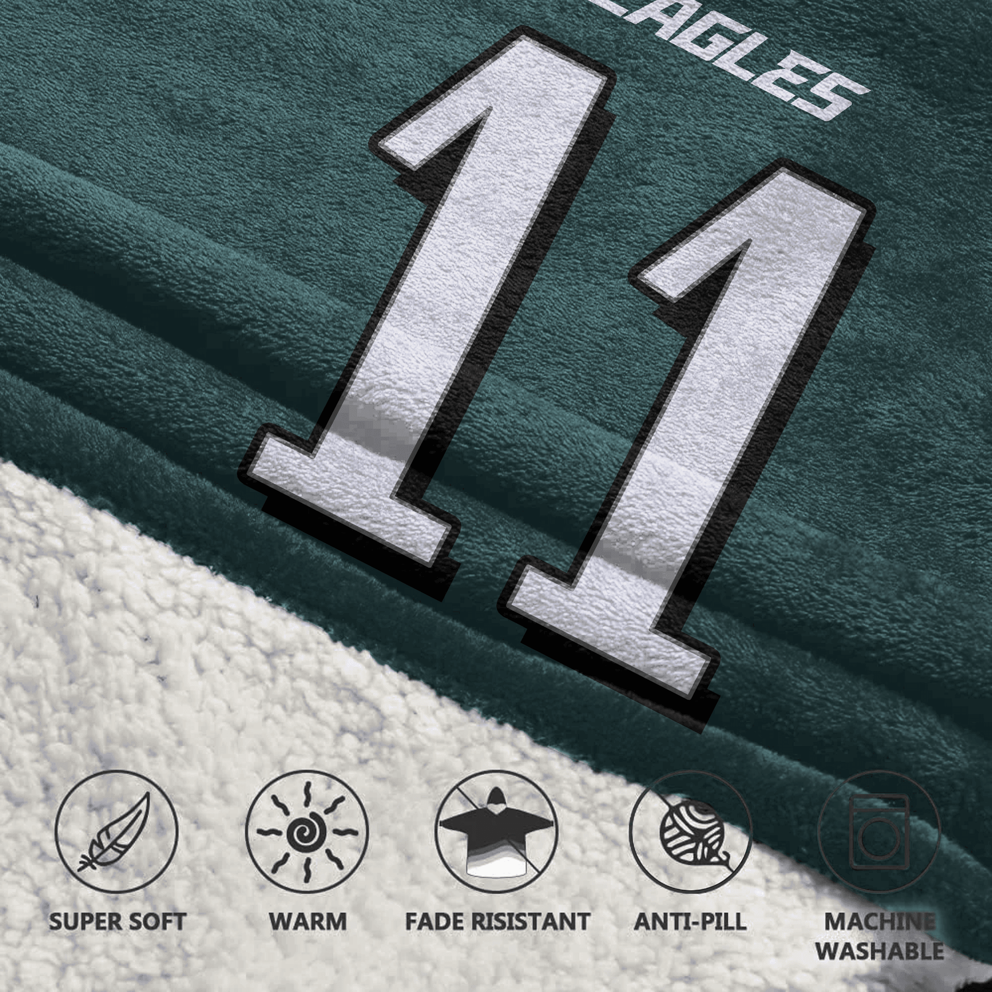 Kid 11 Philadelphia Football Unisex Blanket Hoodie