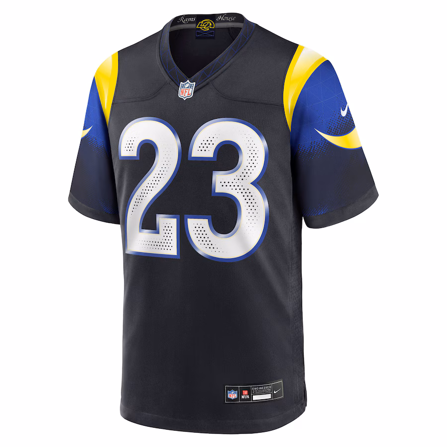 Kyren Williams #23 Los Angeles Rams 2025 Rivalries Collection Game Jersey - Midnight Blue