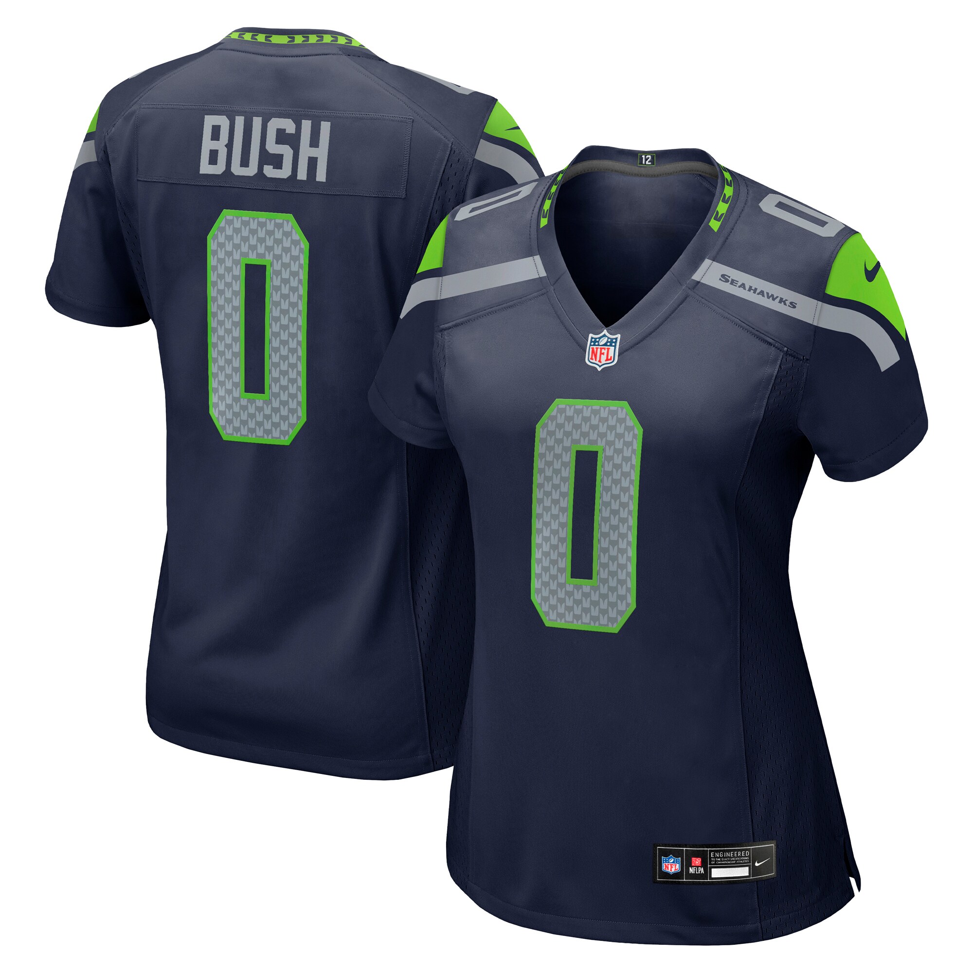 Devin Bush Seattle Seahawks  Women's Game Jersey - College Navy
