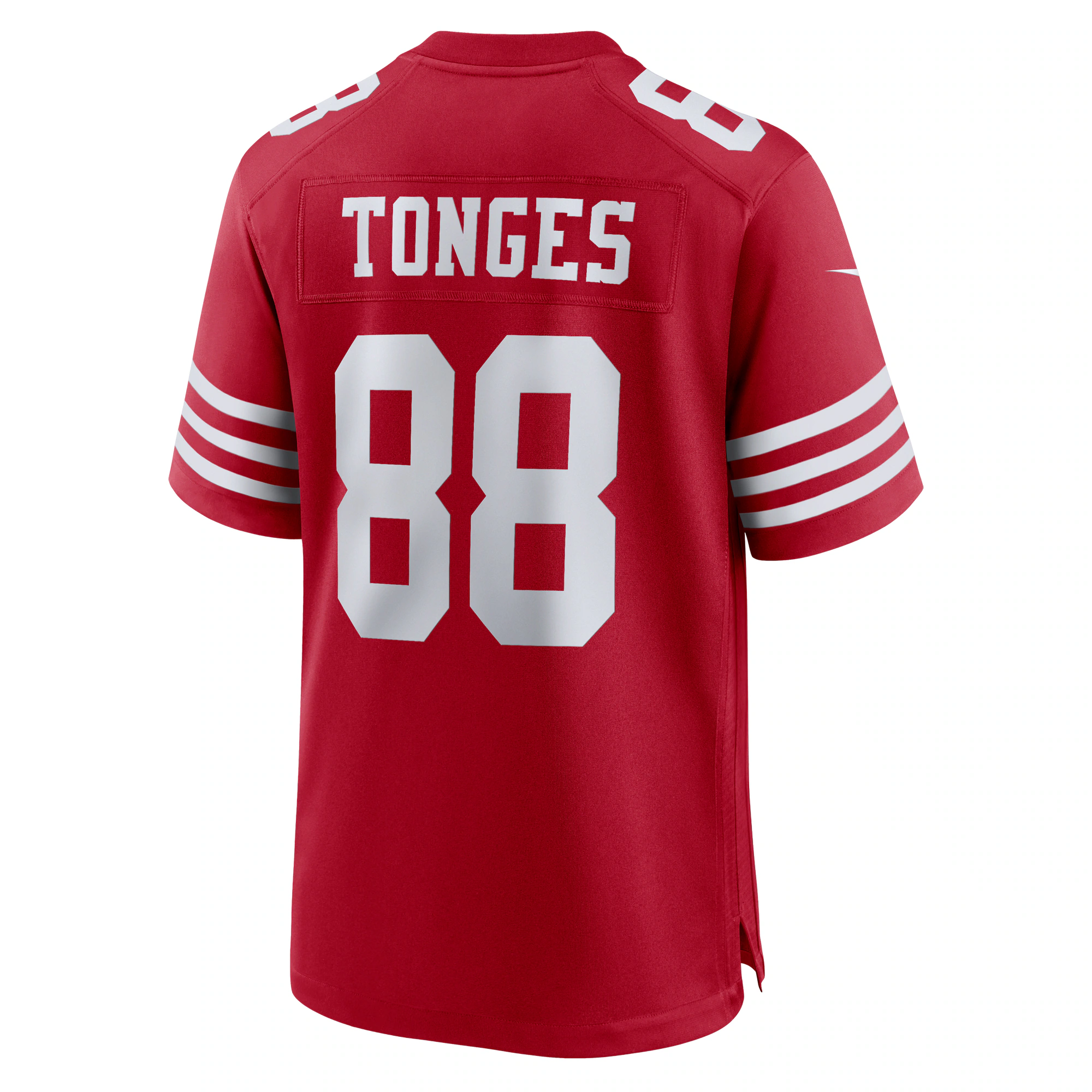 Jake Tonges San Francisco 49ers Team Game Jersey -  Scarlet
