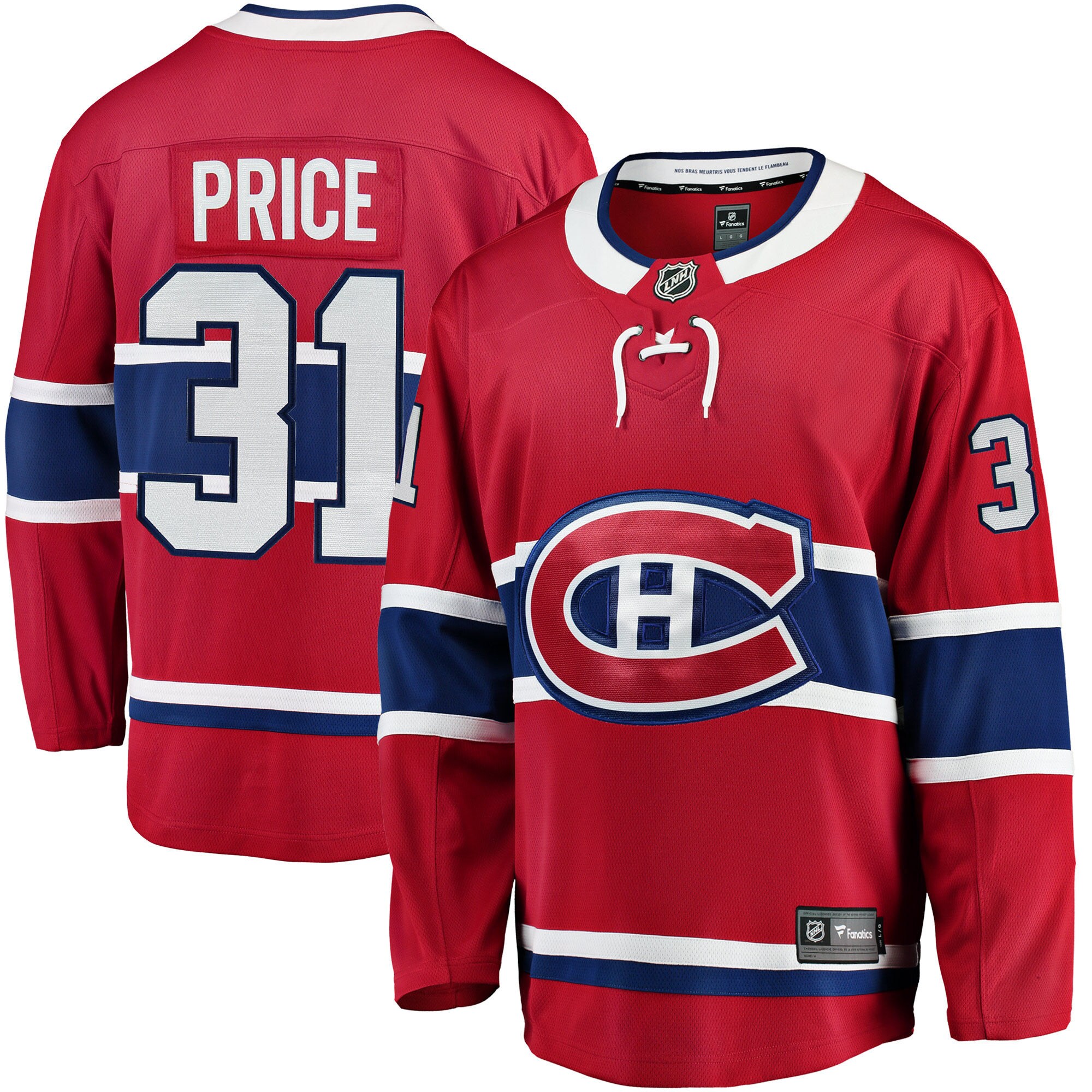 Carey Price Montreal Canadiens Breakaway Player Jersey - Red