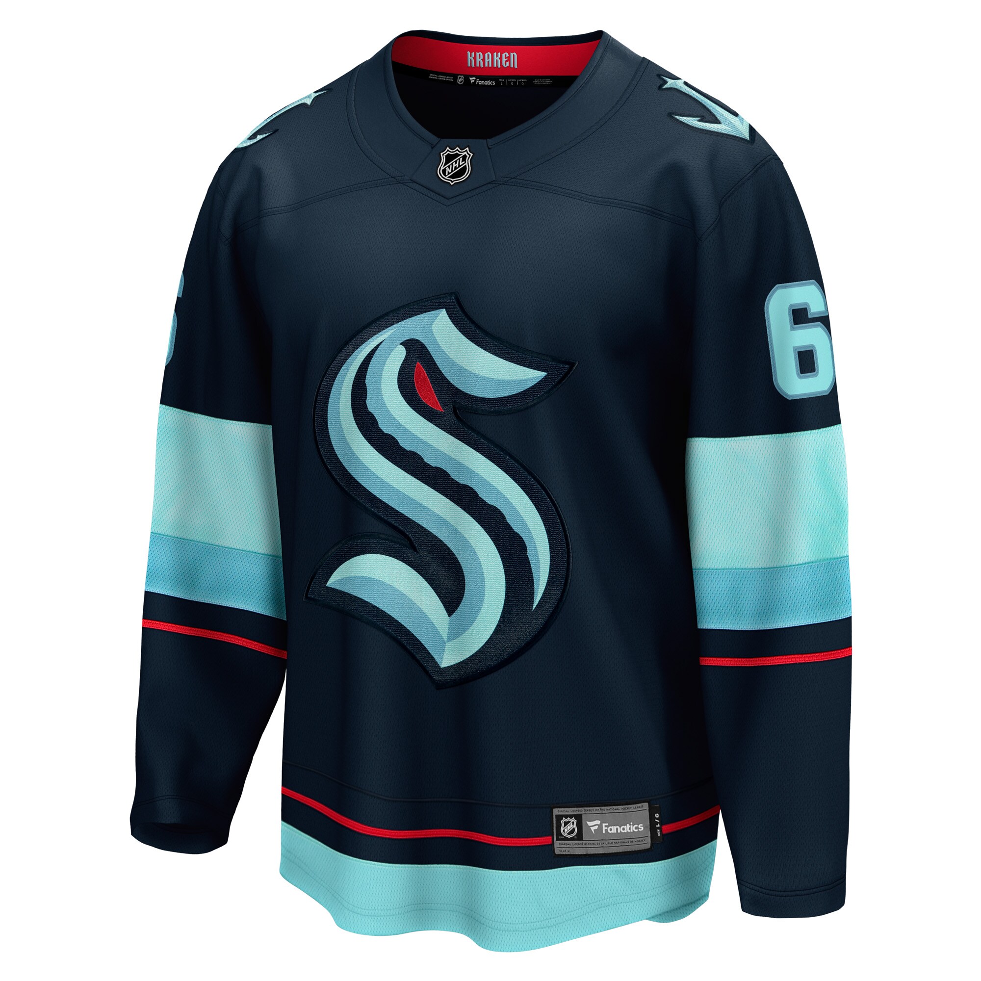 Adam Larsson Seattle Kraken Home Breakaway Player Jersey - Deep Sea Blue