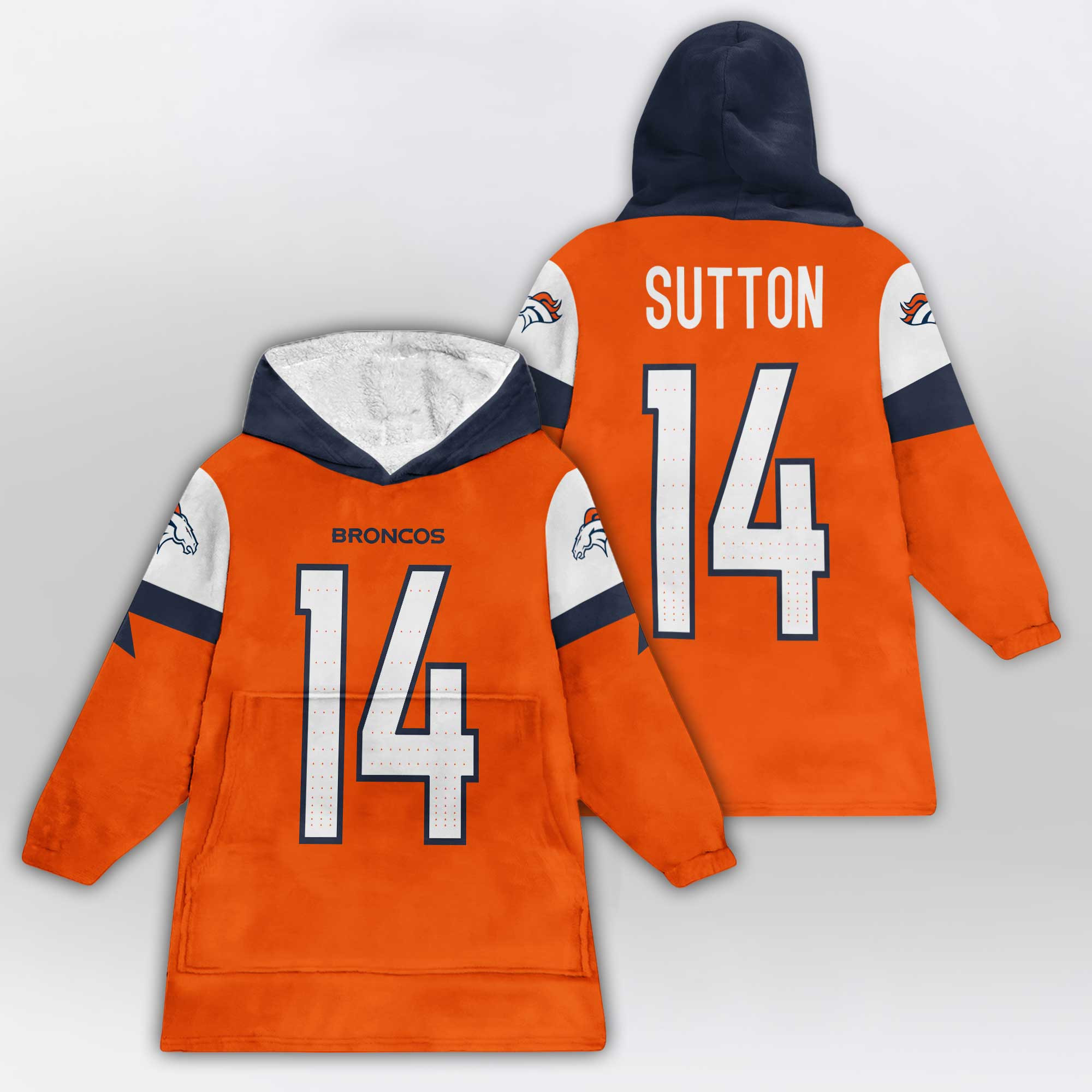 Kid C.S 14 Denver Football Unisex Blanket Hoodie