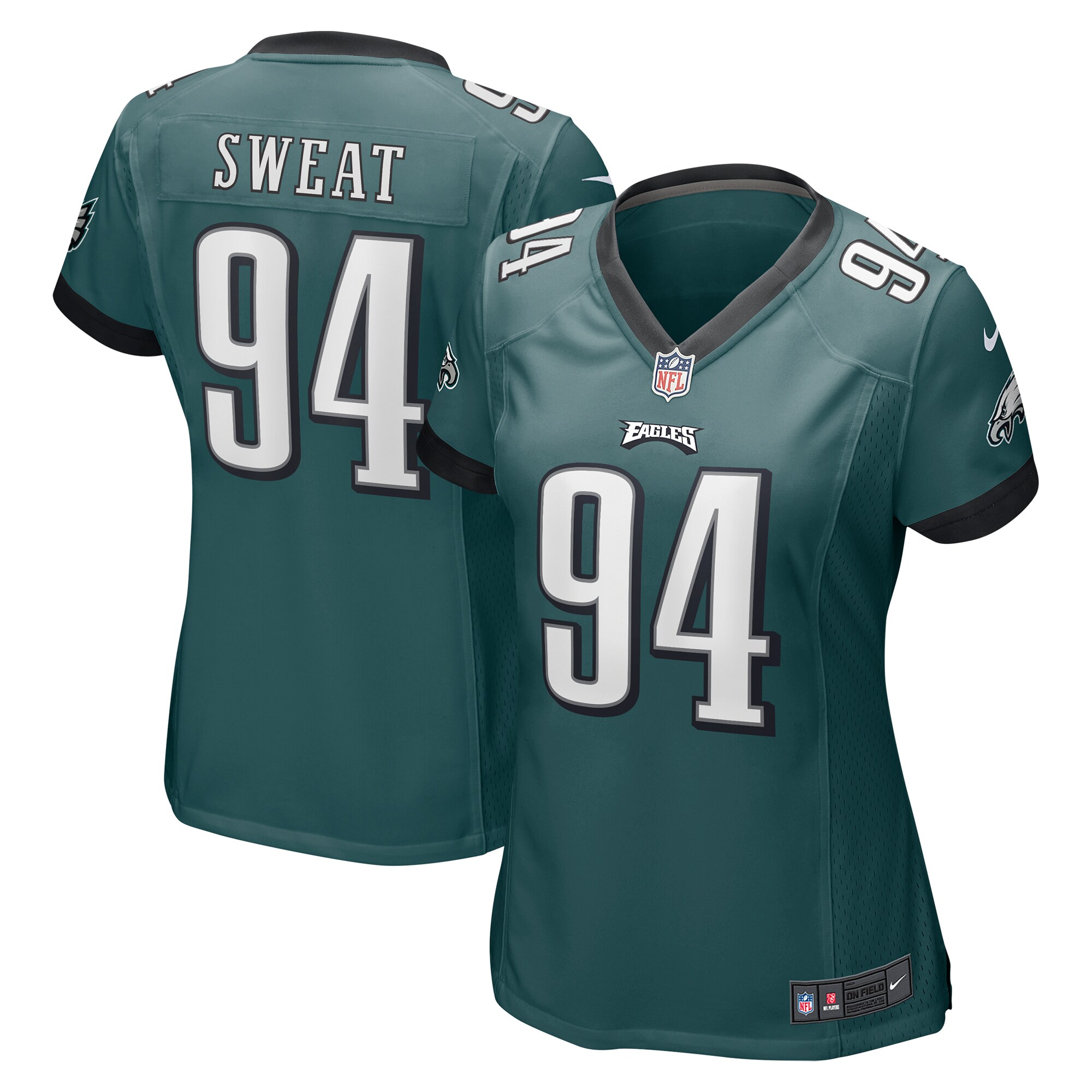 Josh Sweat Philadelphia Eagles  Women's Game Jersey - Midnight Green