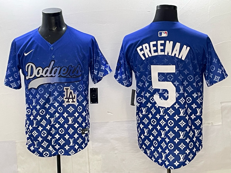 Men's #5 Freddie Freeman Los Angeles Dodgers 2025 Custom Cool Jersey