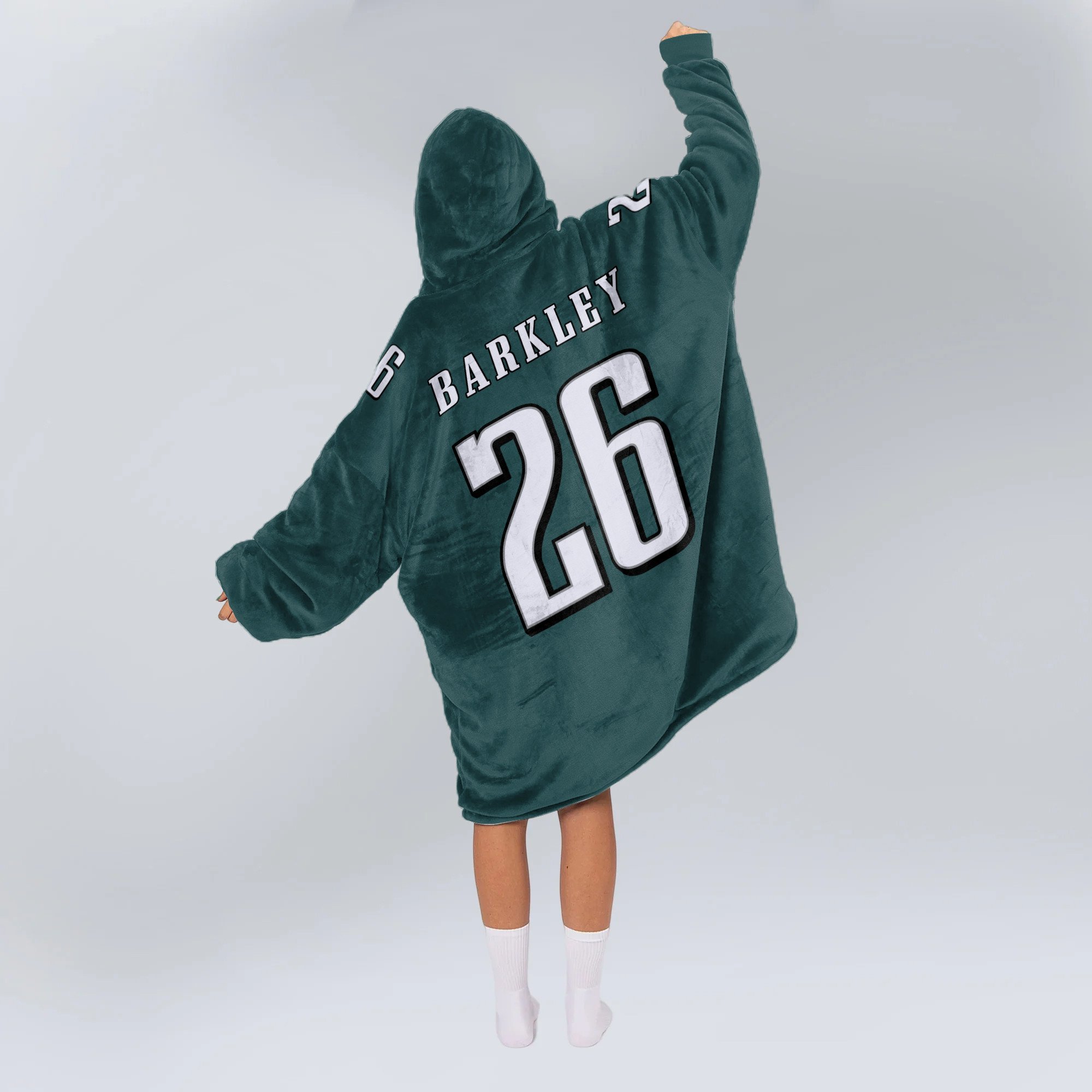 Adult 26 Philadelphia Football Unisex Blanket Hoodie