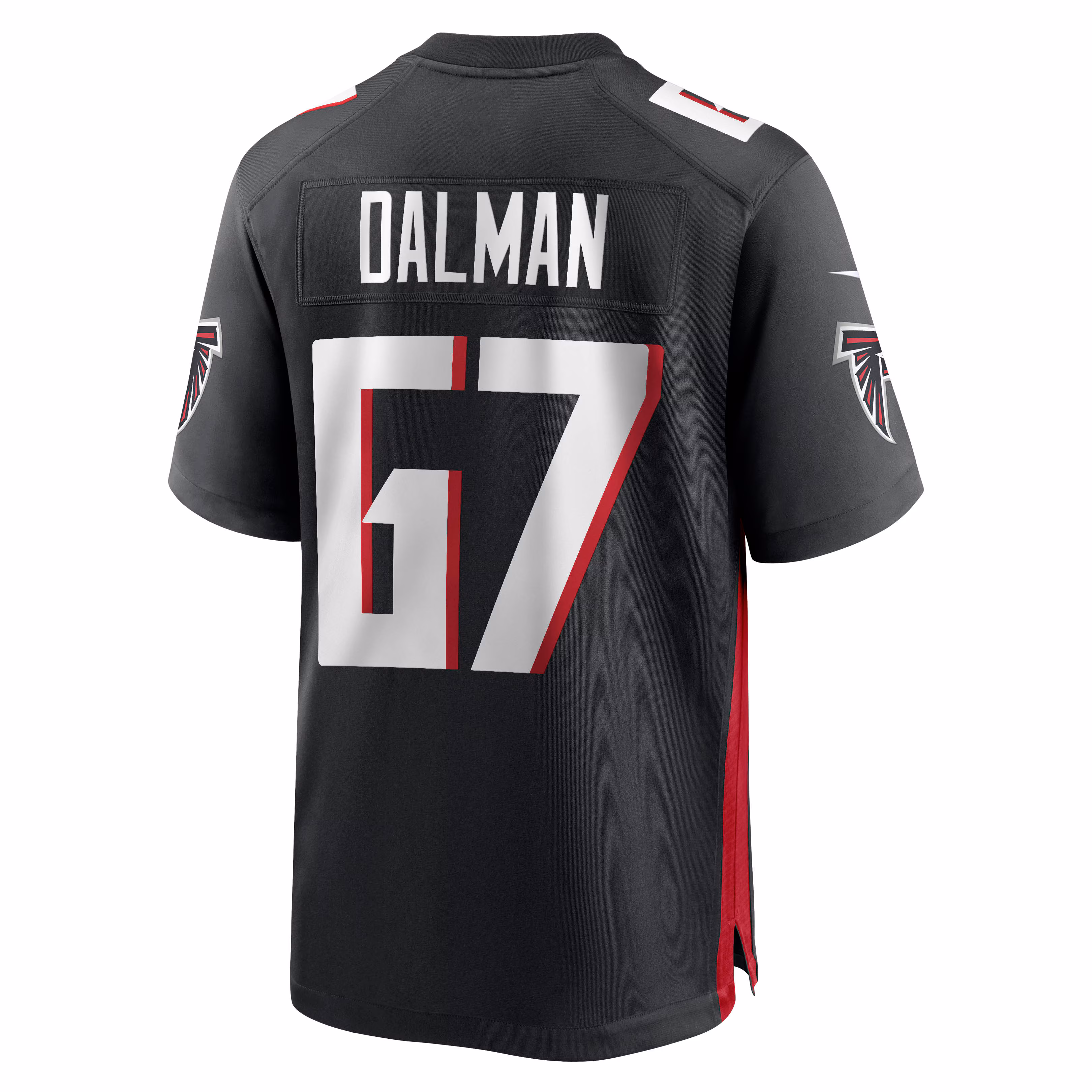 Drew Dalman Atlanta Falcons Game Jersey - Black
