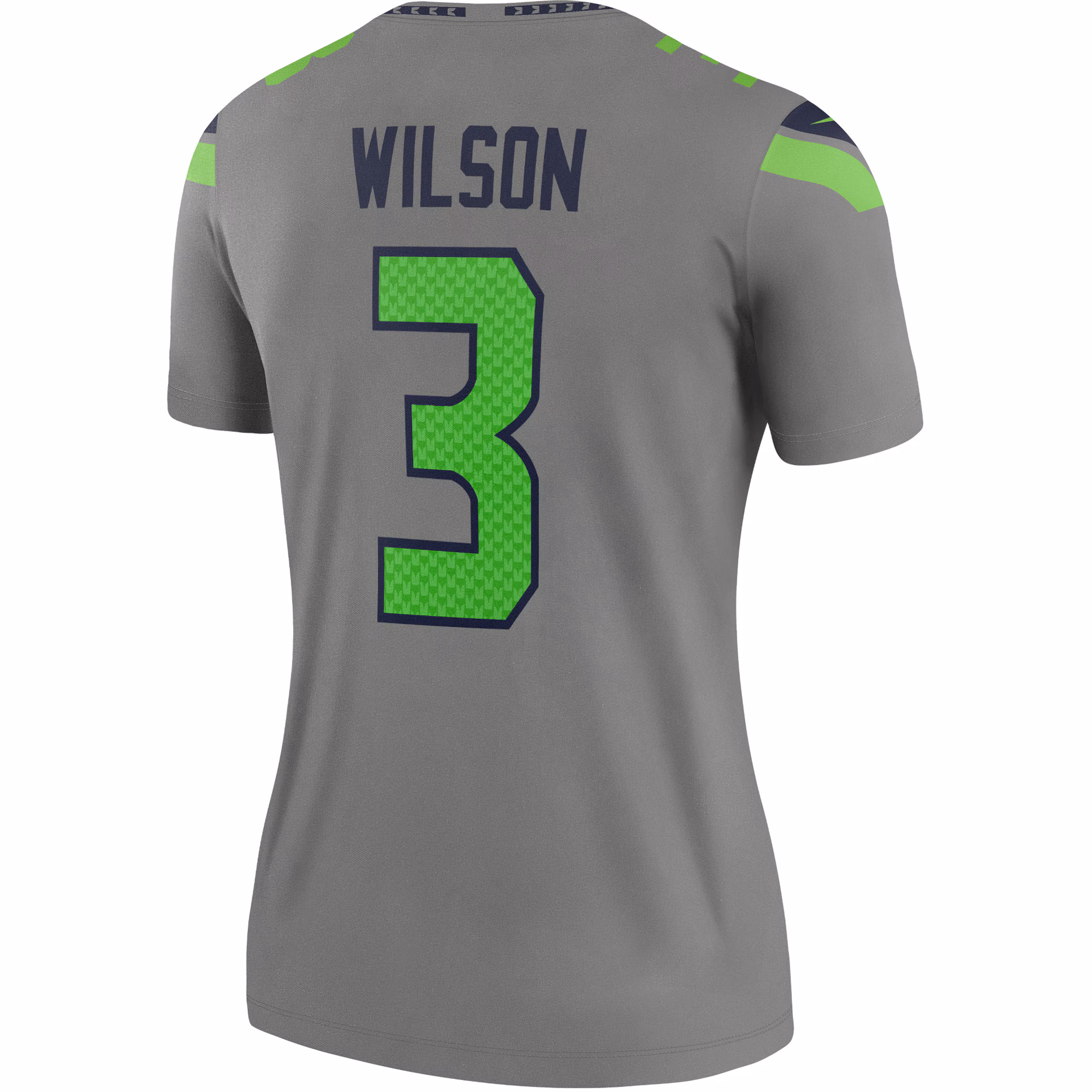 Russell Wilson Seattle Seahawks Women's Inverted Legend Jersey - Gray