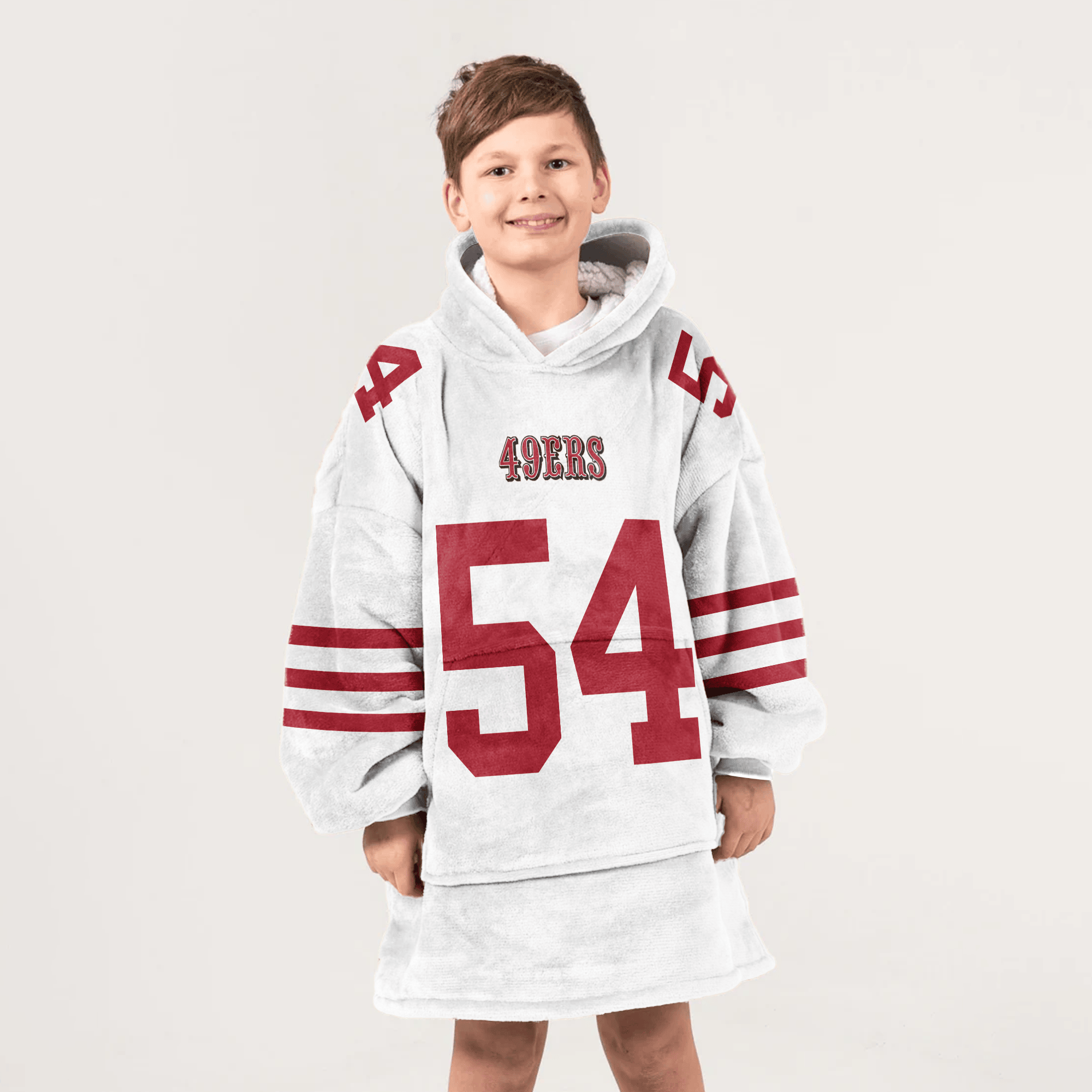 Kid F.W 54 San Francisco 49ers Football Unisex Blanket Hoodie