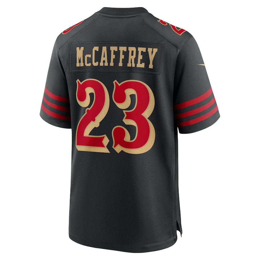 Christian McCaffrey #23 San Francisco 49ers 2025 Rivalries Collection Game Jersey - Black