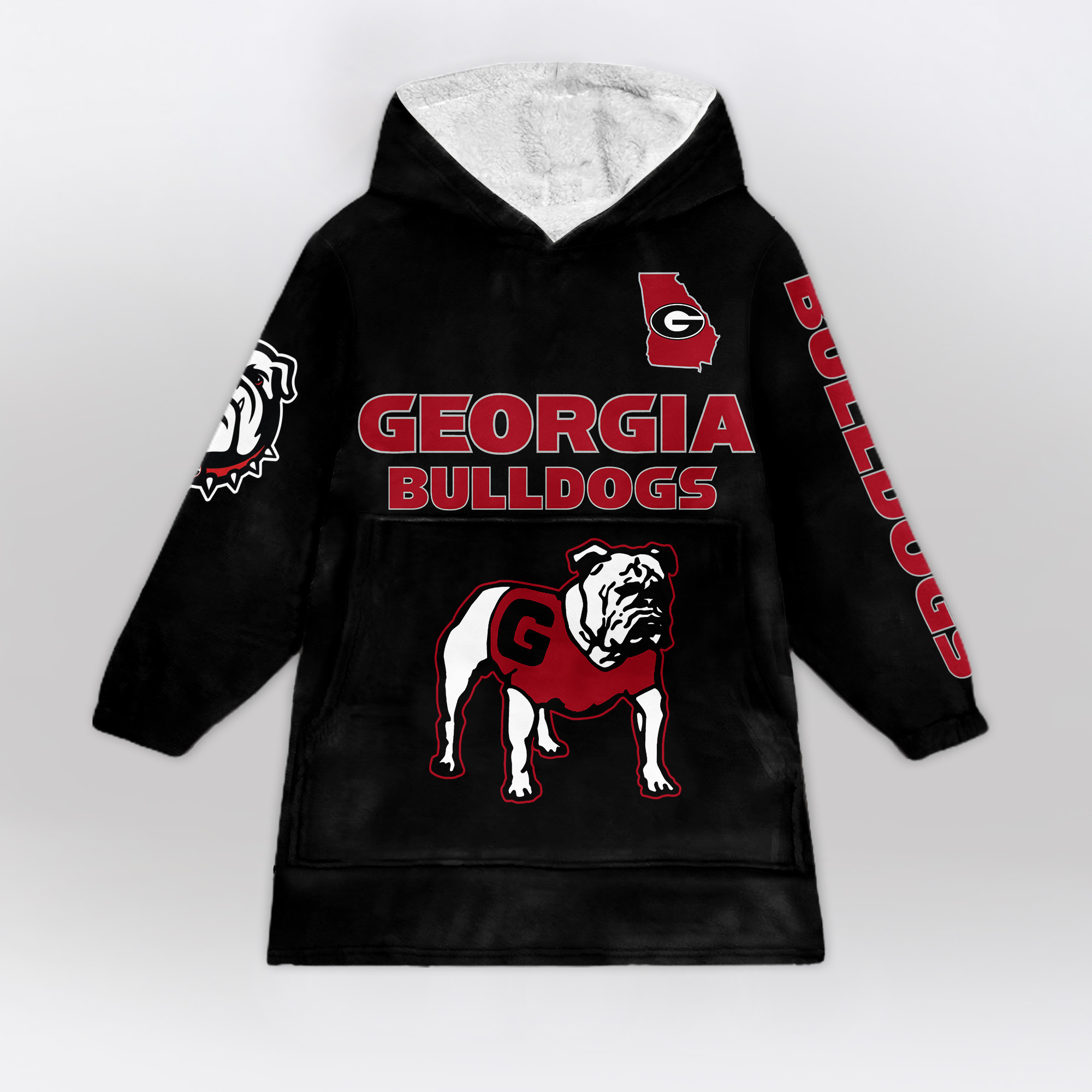 Adult Georgia Football Unisex Blanket Hoodie
