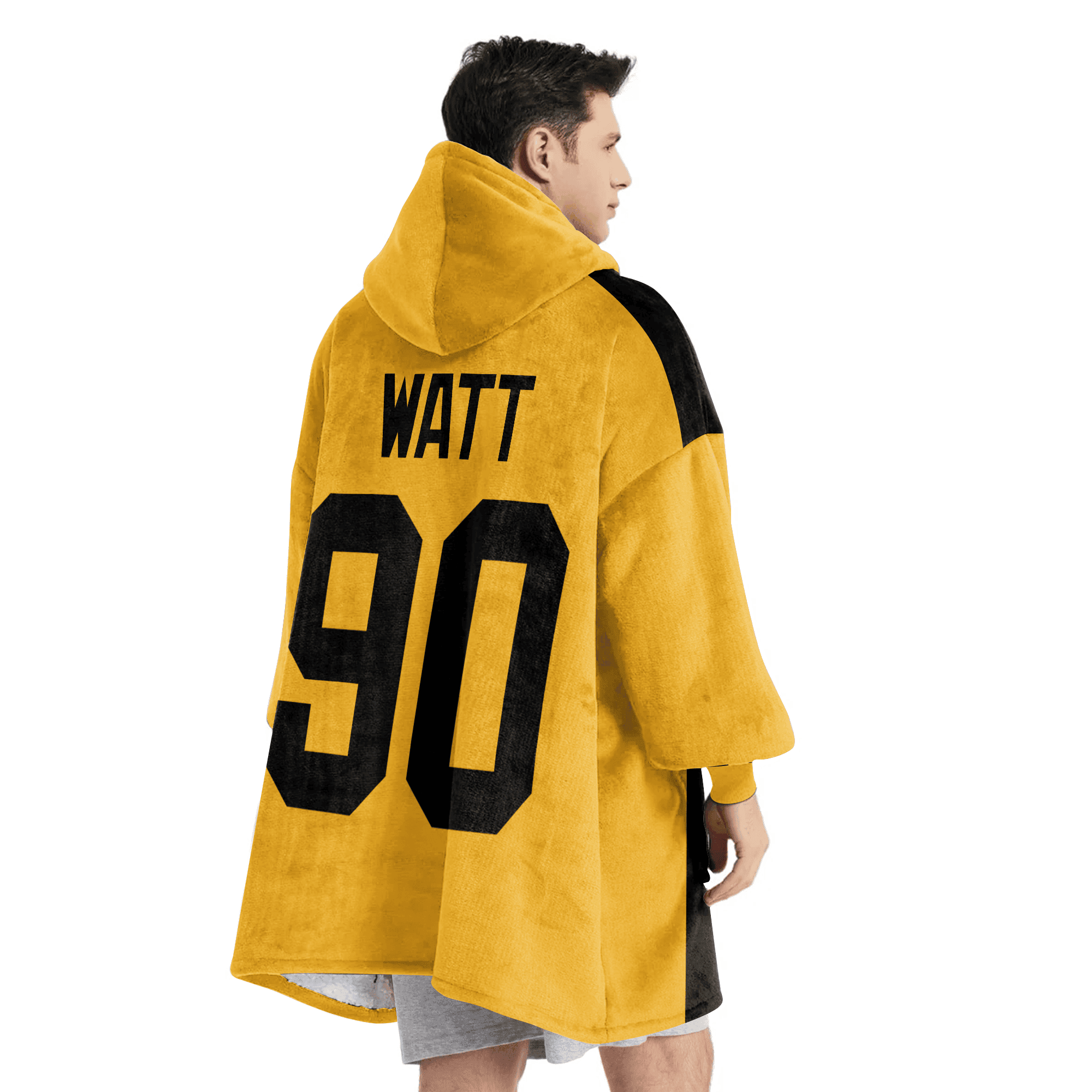 Adult 90 Pittsburgh Football Unisex Blanket Hoodie