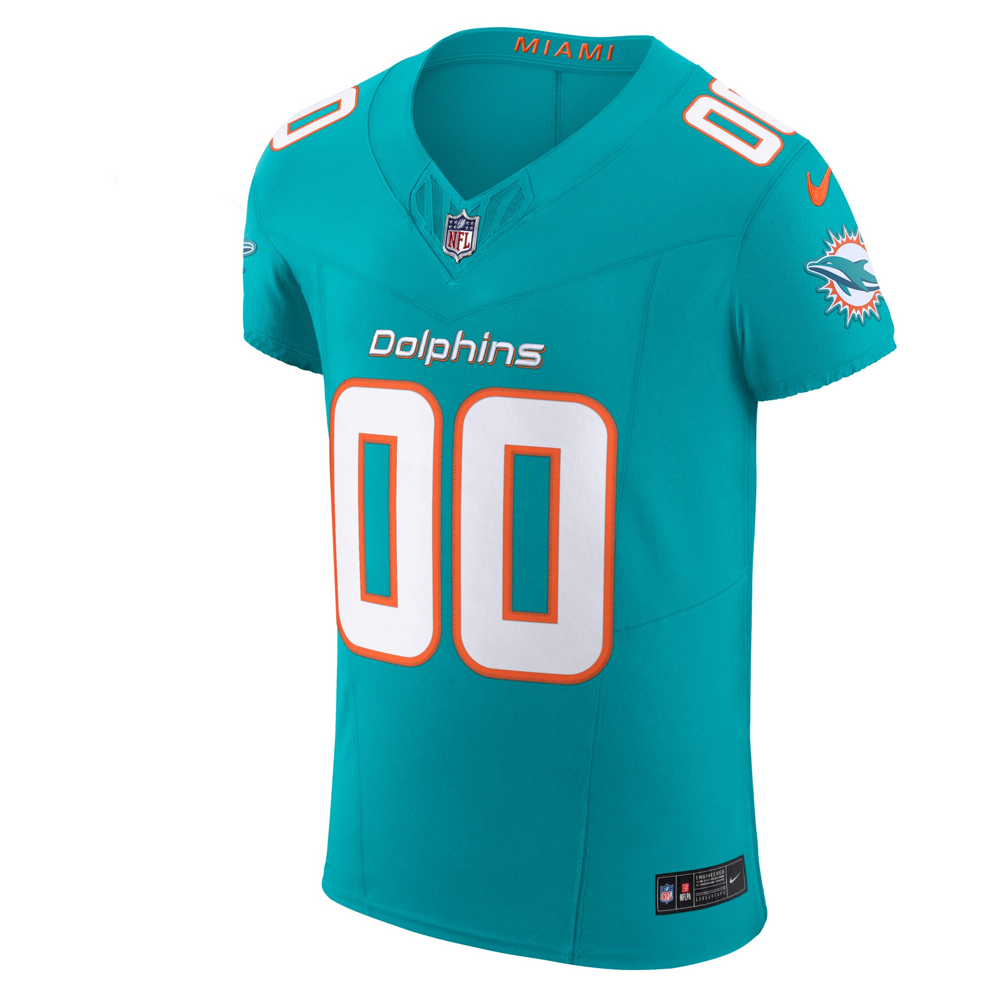 Miami Dolphins  Vapor F.U.S.E. Elite Custom Jersey - Aqua