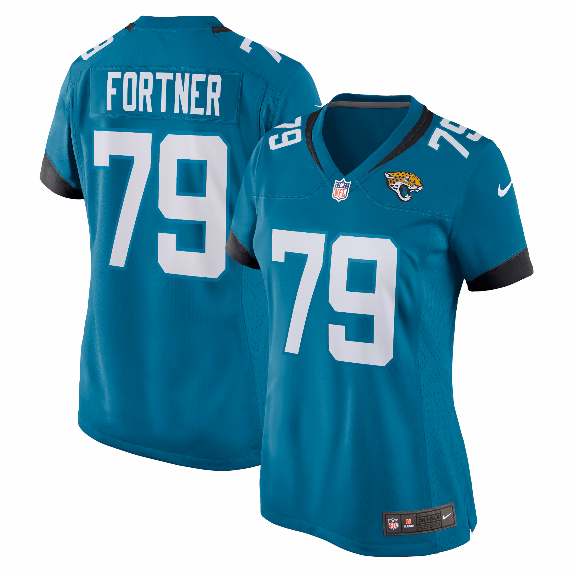 Luke Fortner Jacksonville Jaguars Women's Game Jersey - Teal