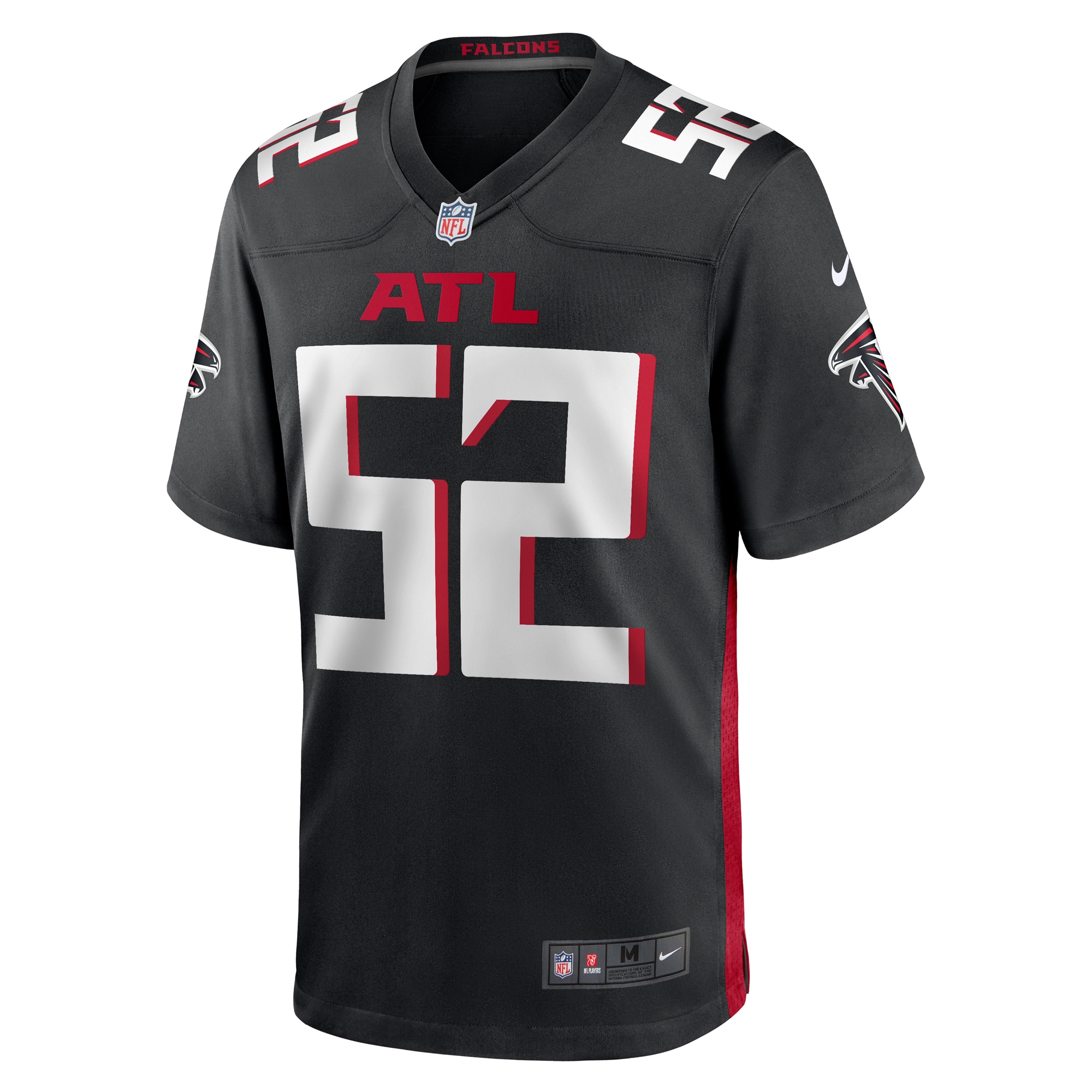 Milo Eifler Atlanta Falcons  Game Jersey -  Black