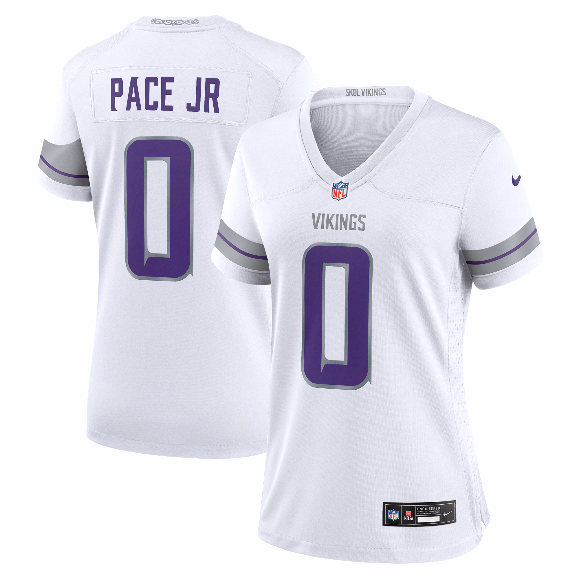 Ivan Pace Jr Minnesota Vikings Women's Alternate Game Player Jersey - White