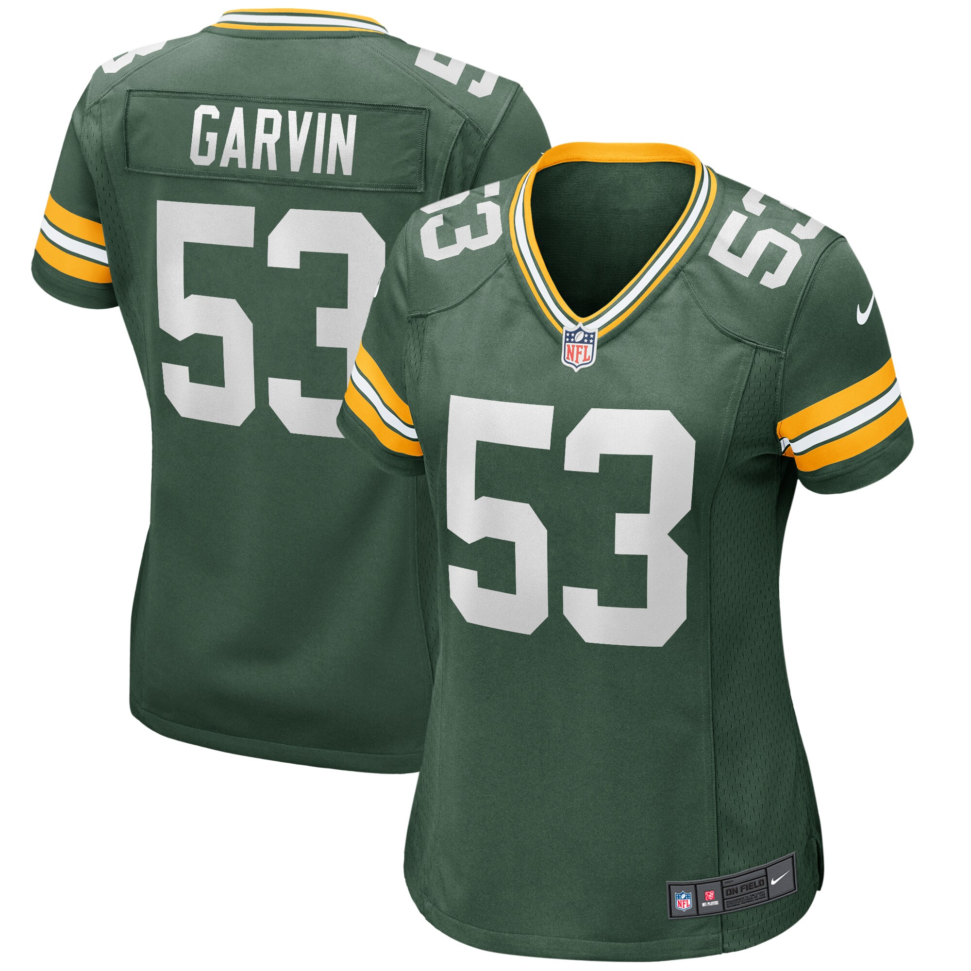 Jonathan Garvin Green Bay Packers  Women's Game Jersey - Green