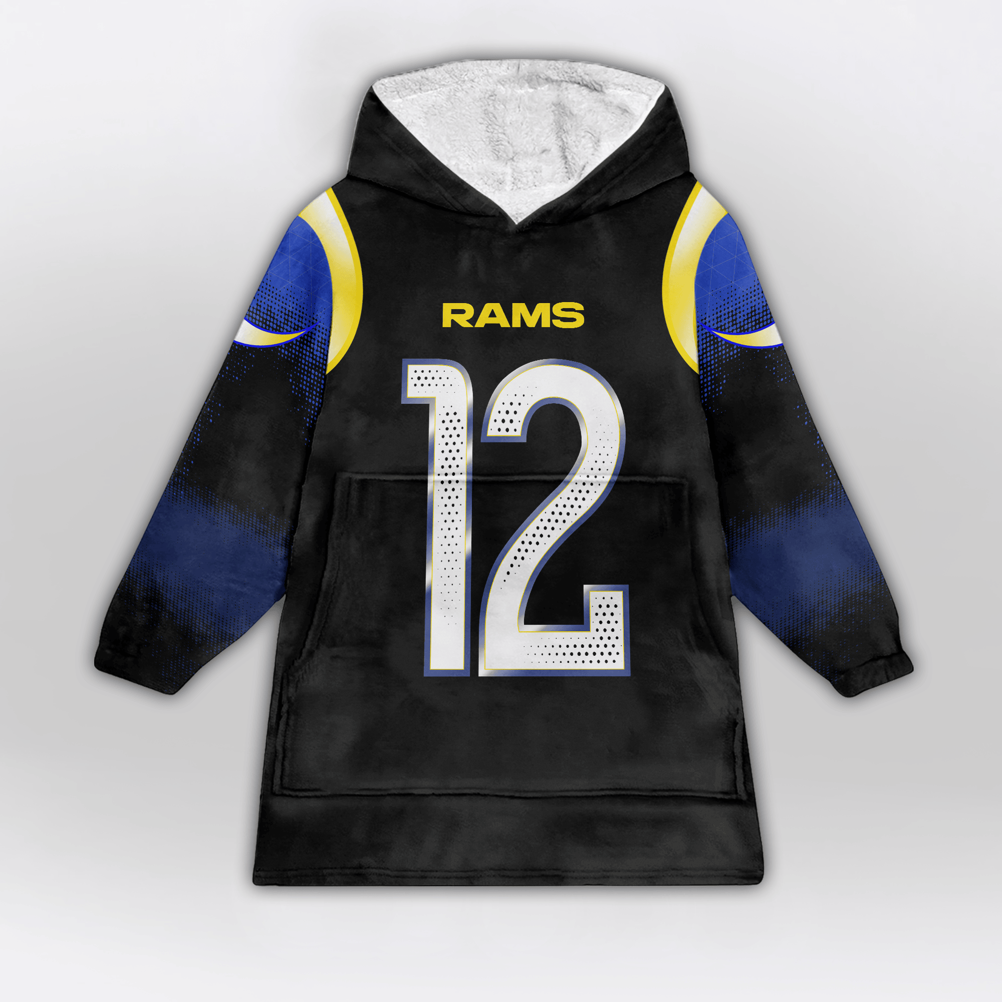 Kid P.N 12 Los Angeles R Football Unisex Blanket Hoodie