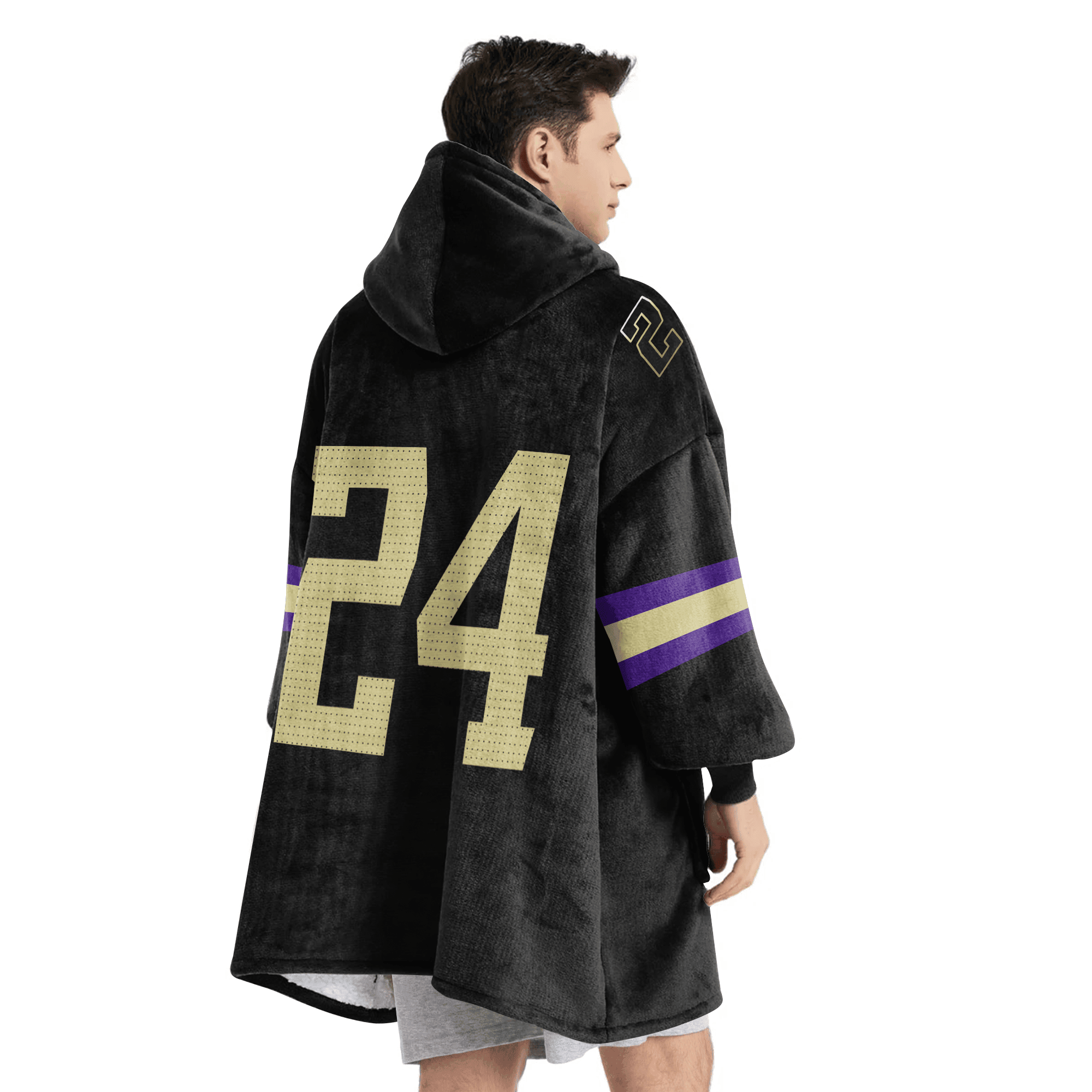 Adult 24 Washington Football Unisex Blanket Hoodie