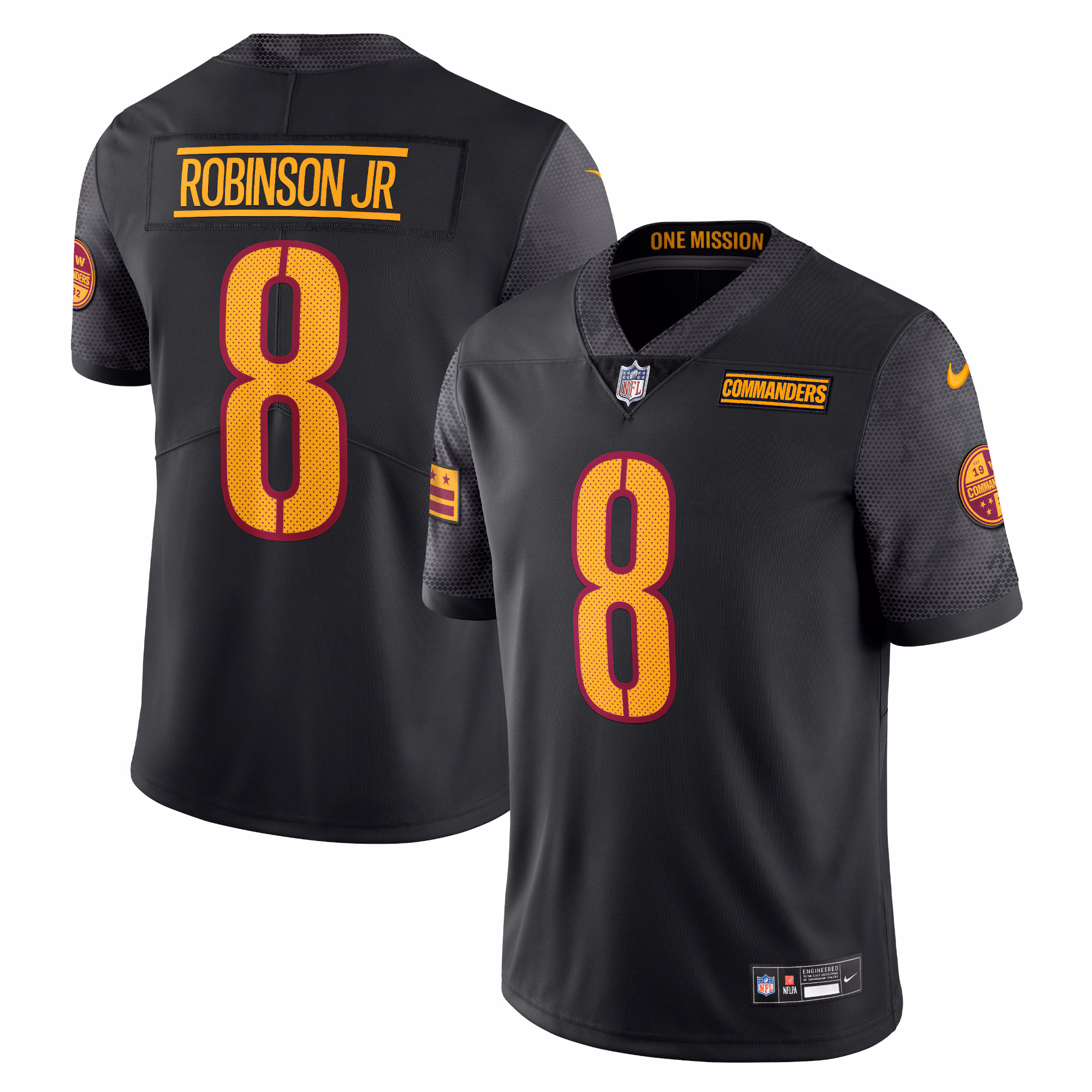 Brian Robinson Jr. Washington Commanders  Vapor Untouchable Limited Jersey - Black