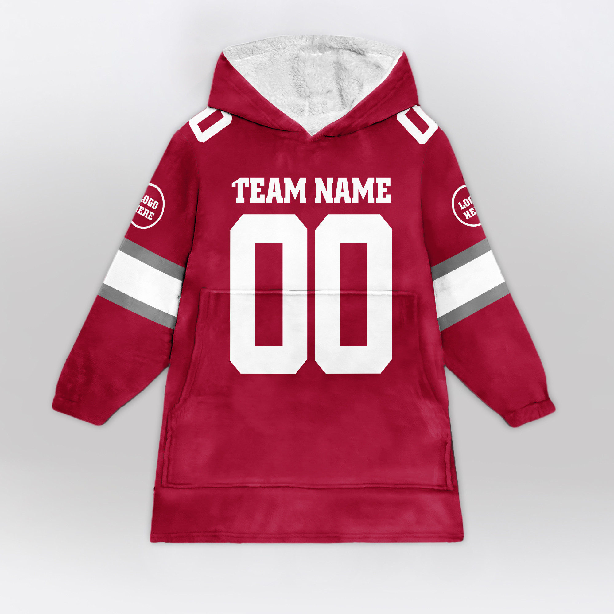 Adult Custom Blanket Hoodie Alabama Inspired Color