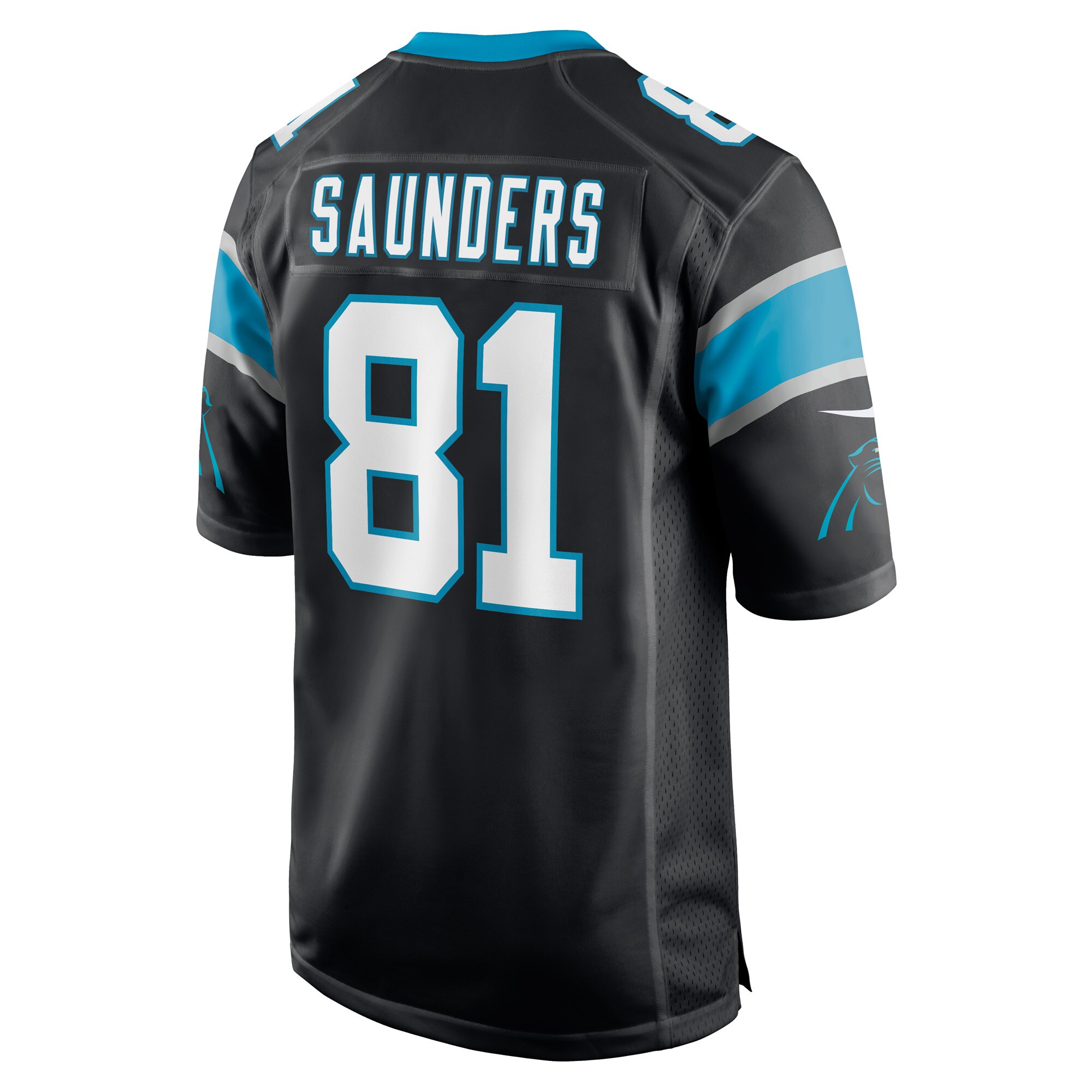 CJ Saunders Carolina Panthers  Game Player Jersey - Black