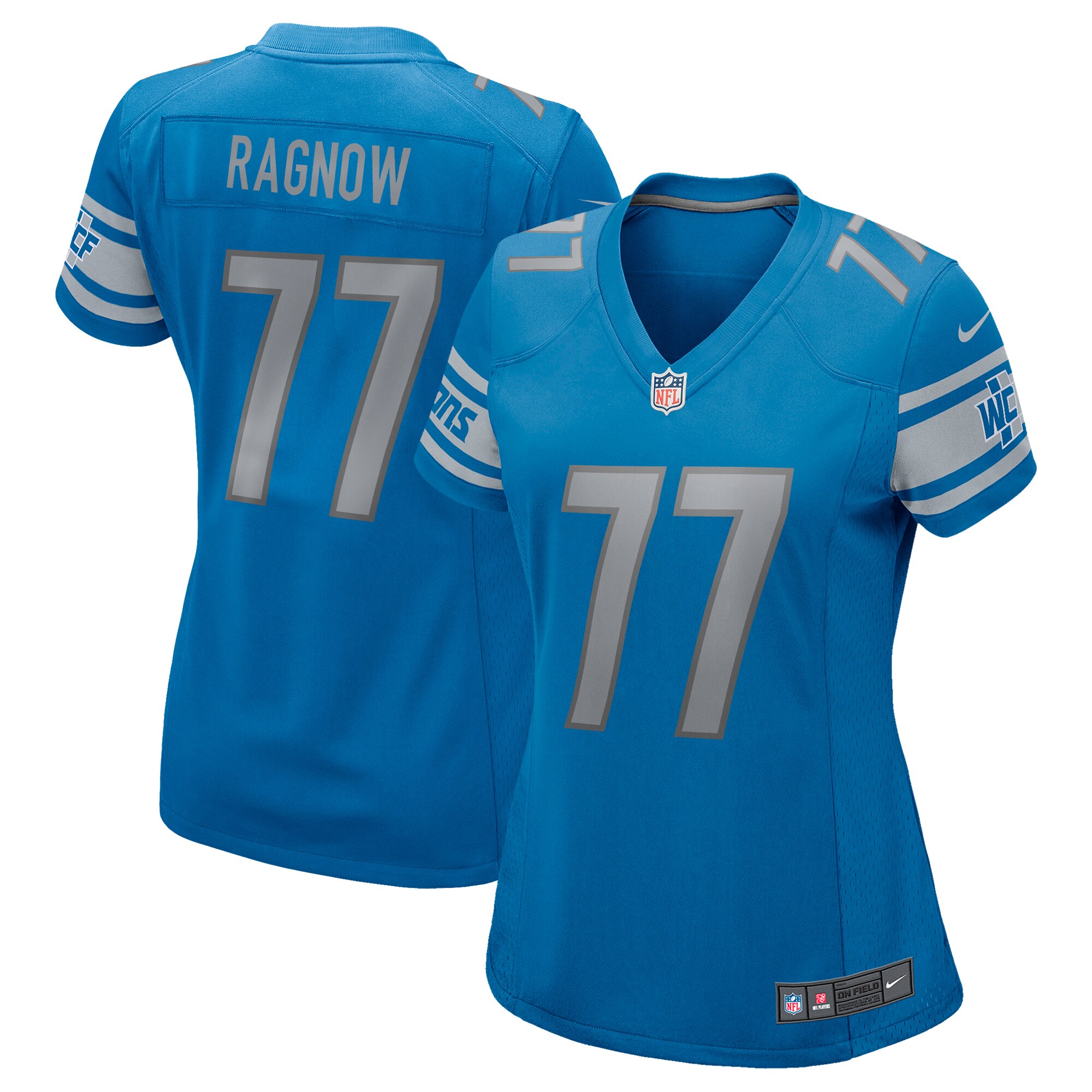 Frank Ragnow Detroit Lions  Women's Game Jersey - Blue