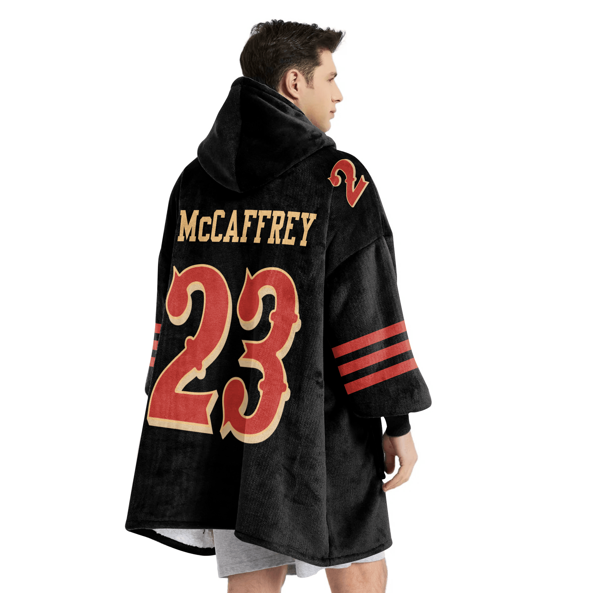 Adult C.M 23 San Francisco 49ers Football Unisex Blanket Hoodie
