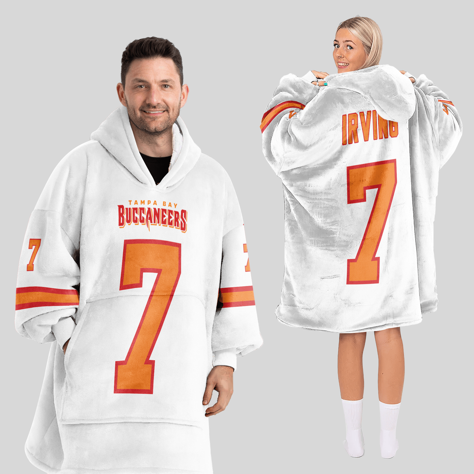 Adult B.I 7 Tampa Bay Football Unisex Blanket Hoodie