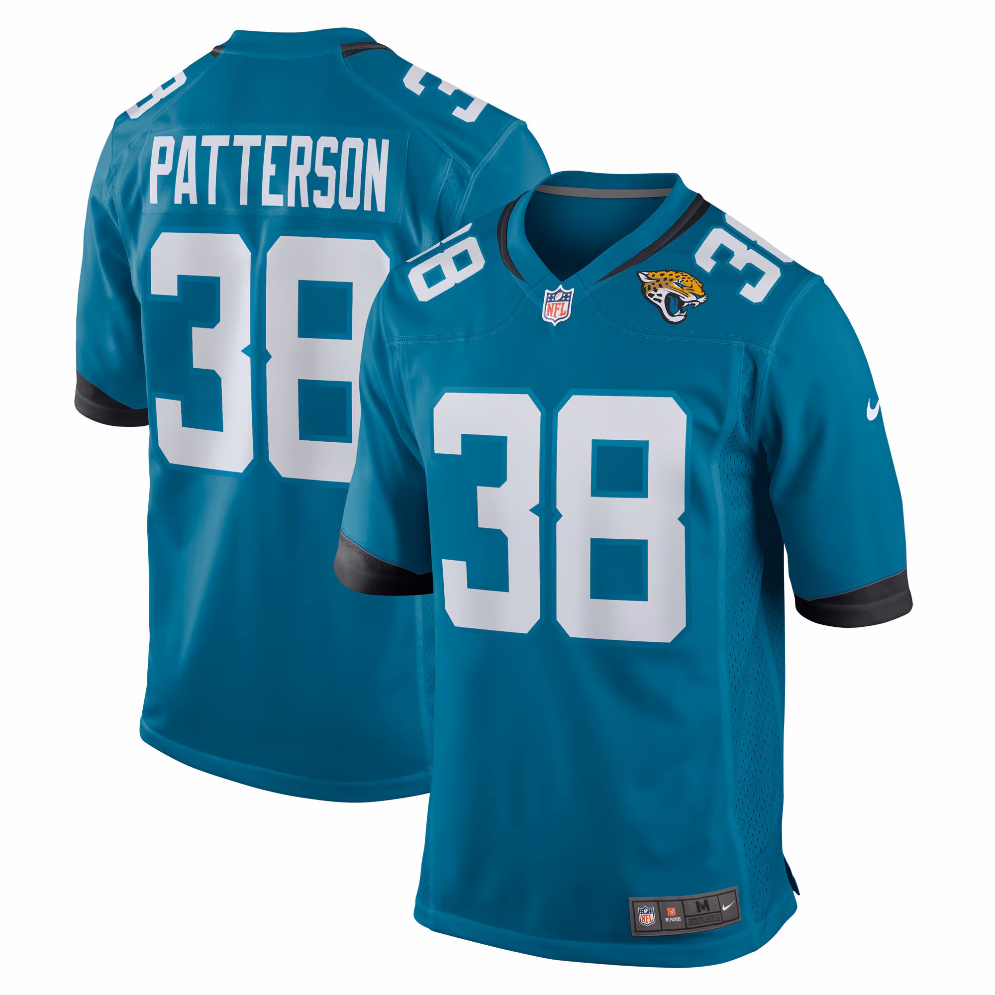 Riley Patterson Jacksonville Jaguars Team Game Jersey -  Teal
