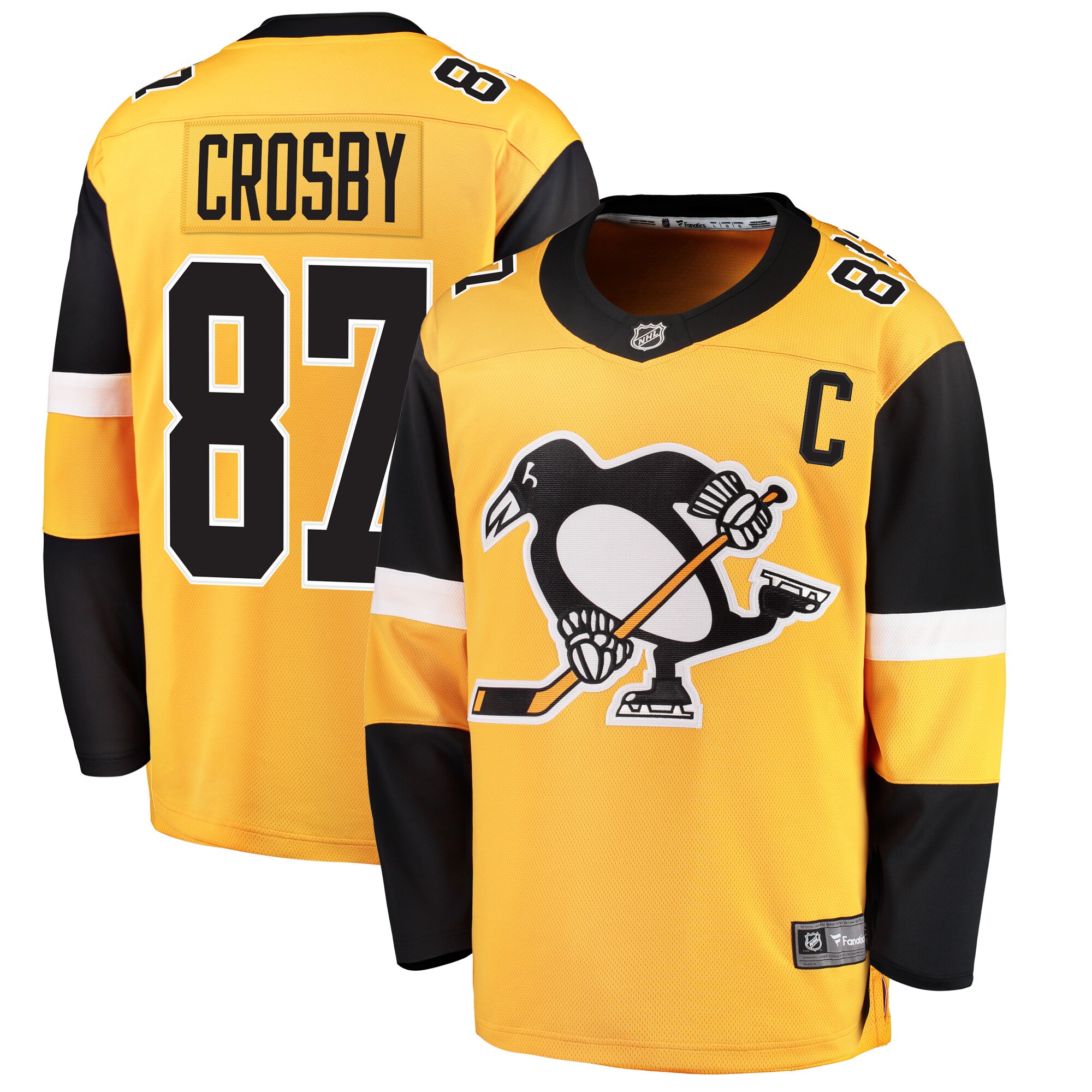 Sidney Crosby Pittsburgh Penguins Youth Alternate Breakaway Player Jersey - Gold