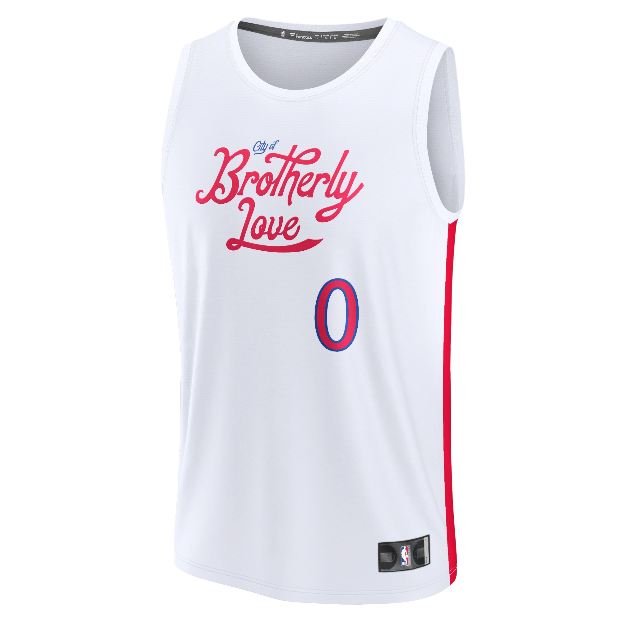 Tyrese Maxey Philadelphia 76ers  2022/23 Fastbreak Jersey - City Edition - White
