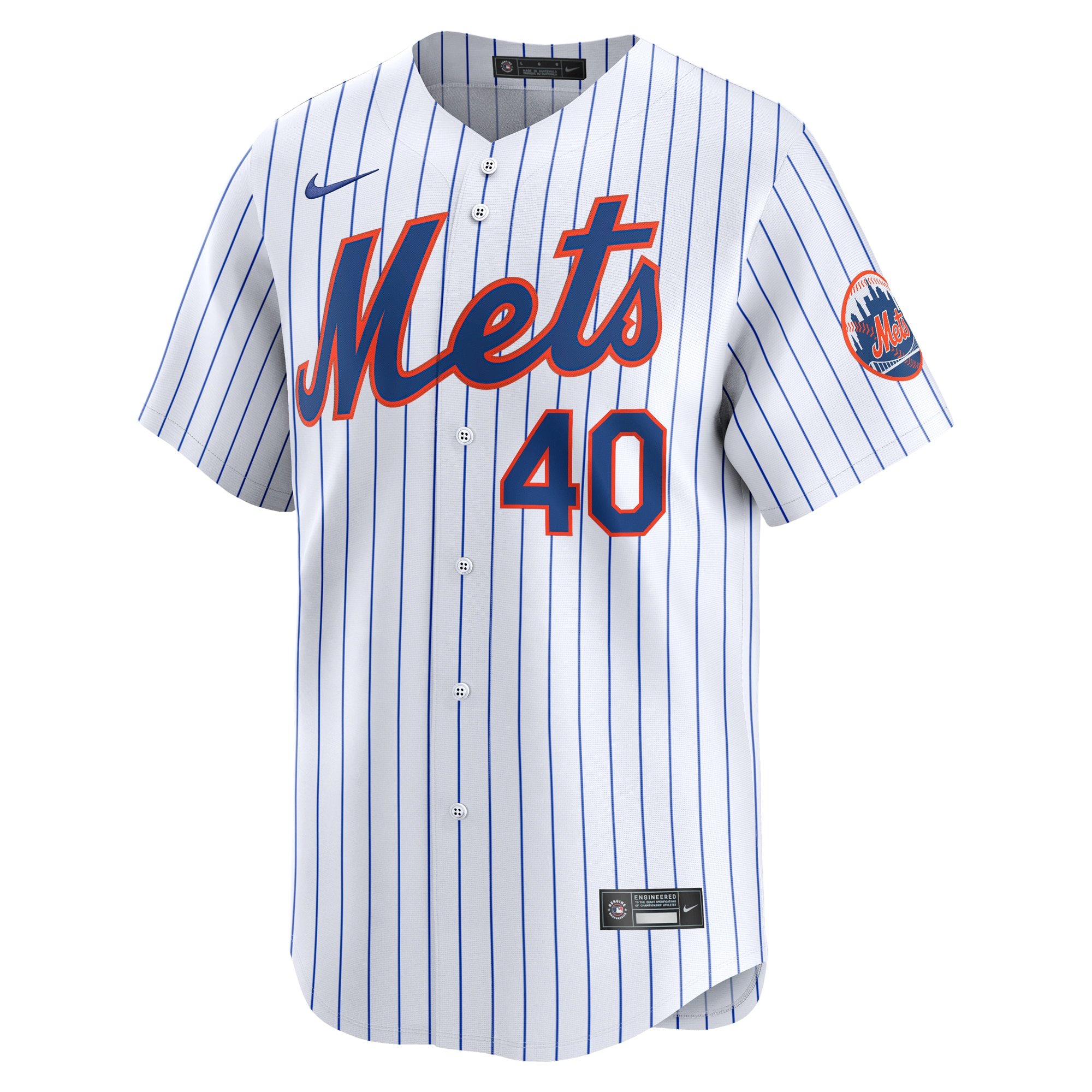 Men's New York Mets Luis Severino  White Home Limited Player Jersey