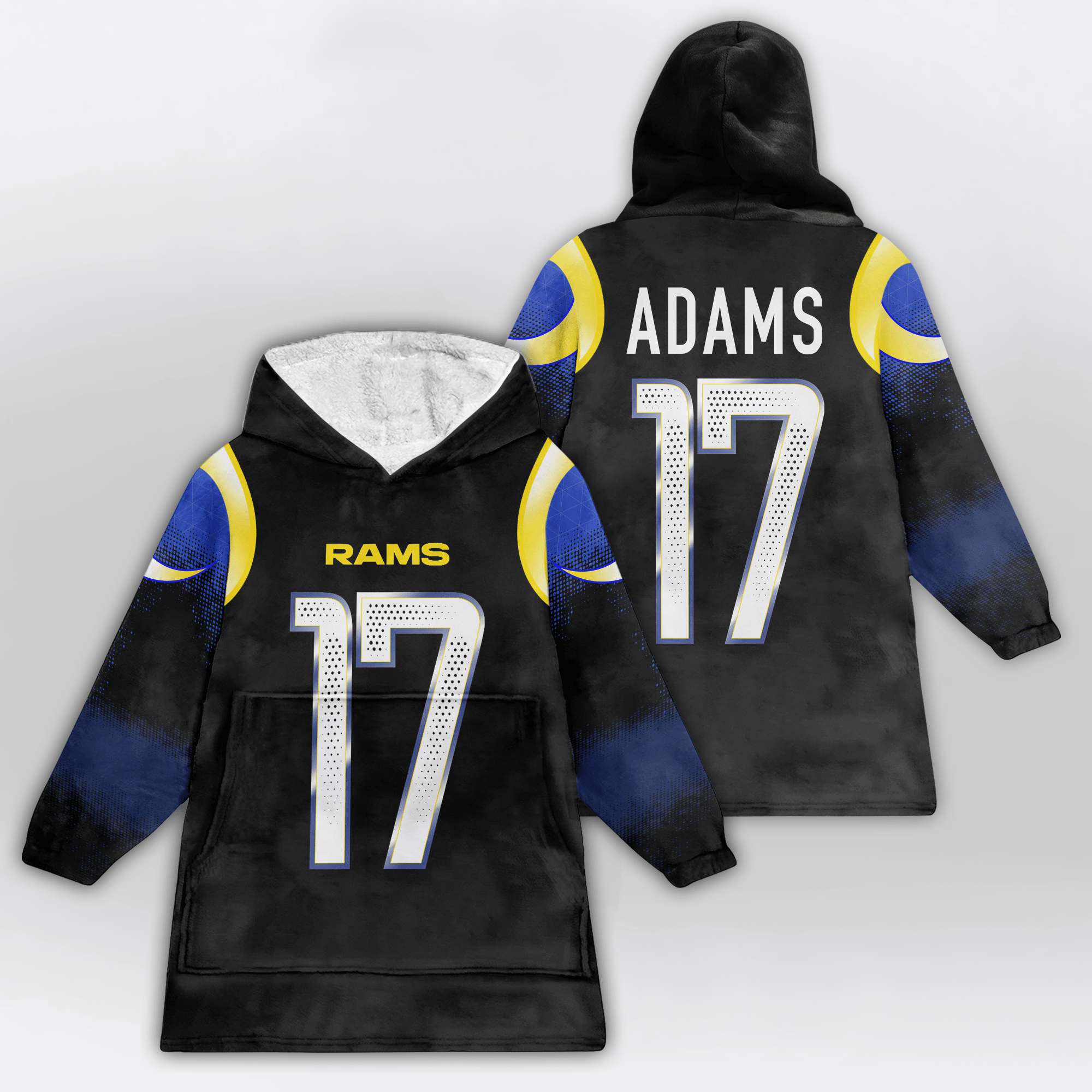 Kid D.A 17 Los Angeles R Football Unisex Blanket Hoodie