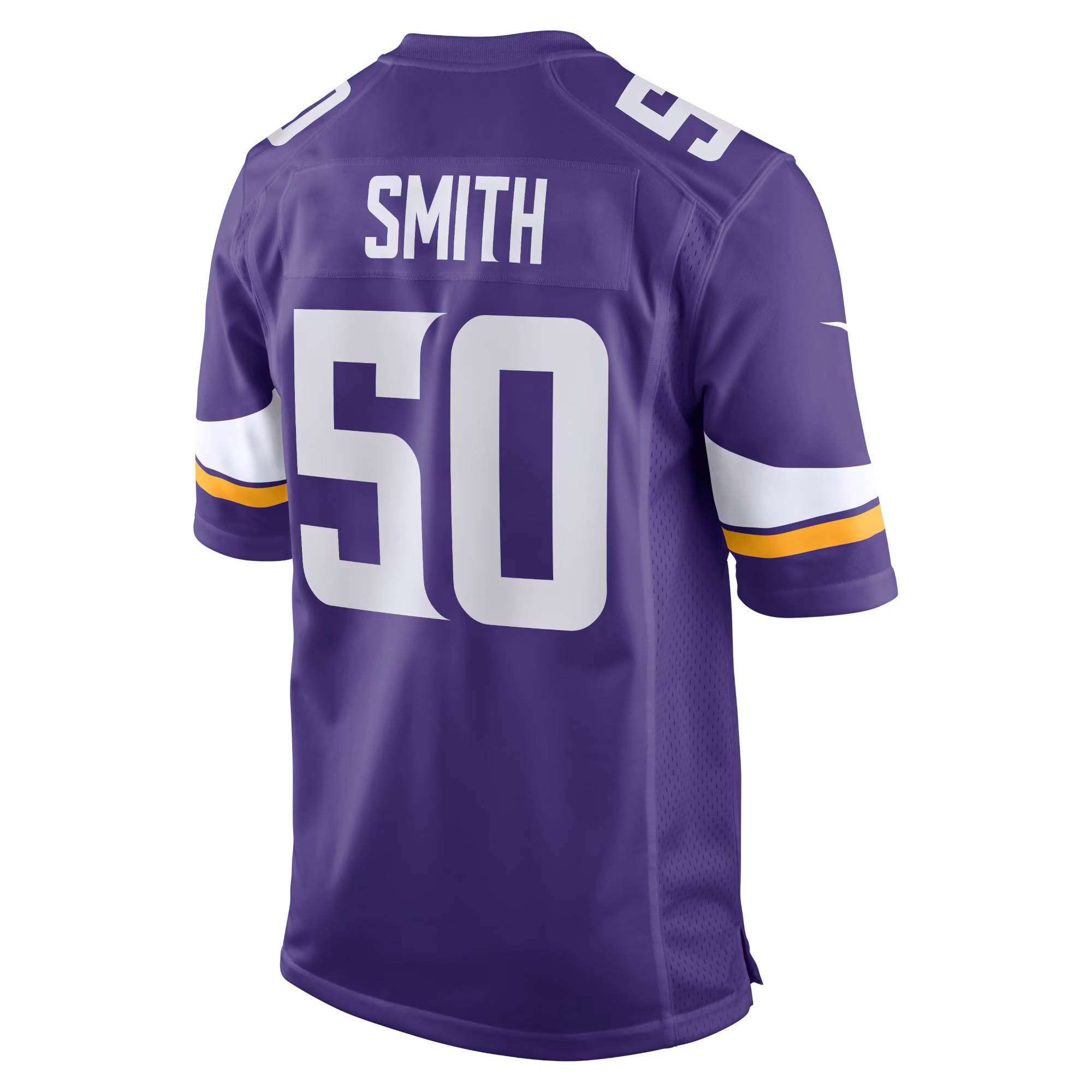 TJ Smith Minnesota Vikings Home Game Player Jersey - Purple