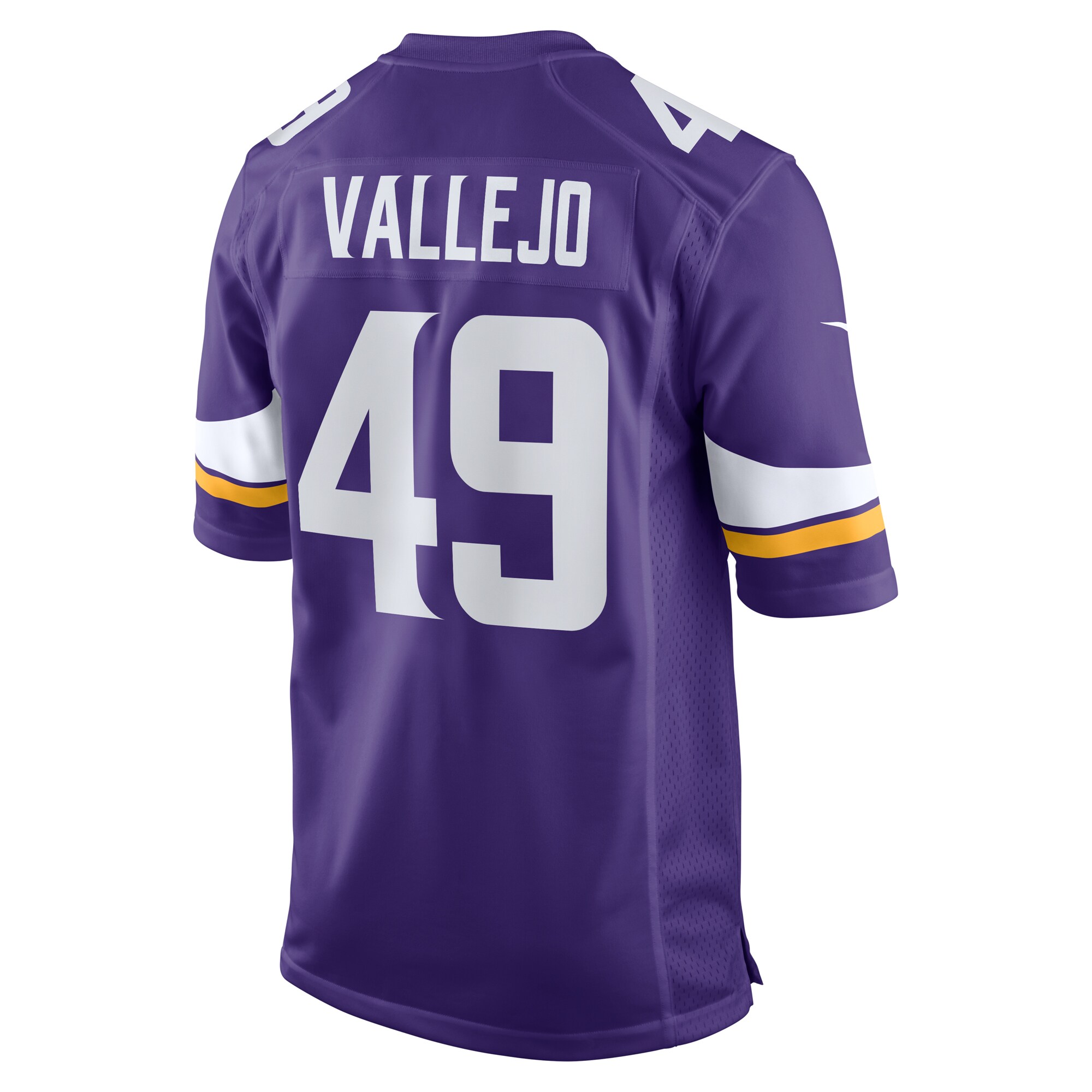 Tanner Vallejo Minnesota Vikings Team Game Jersey - Purple