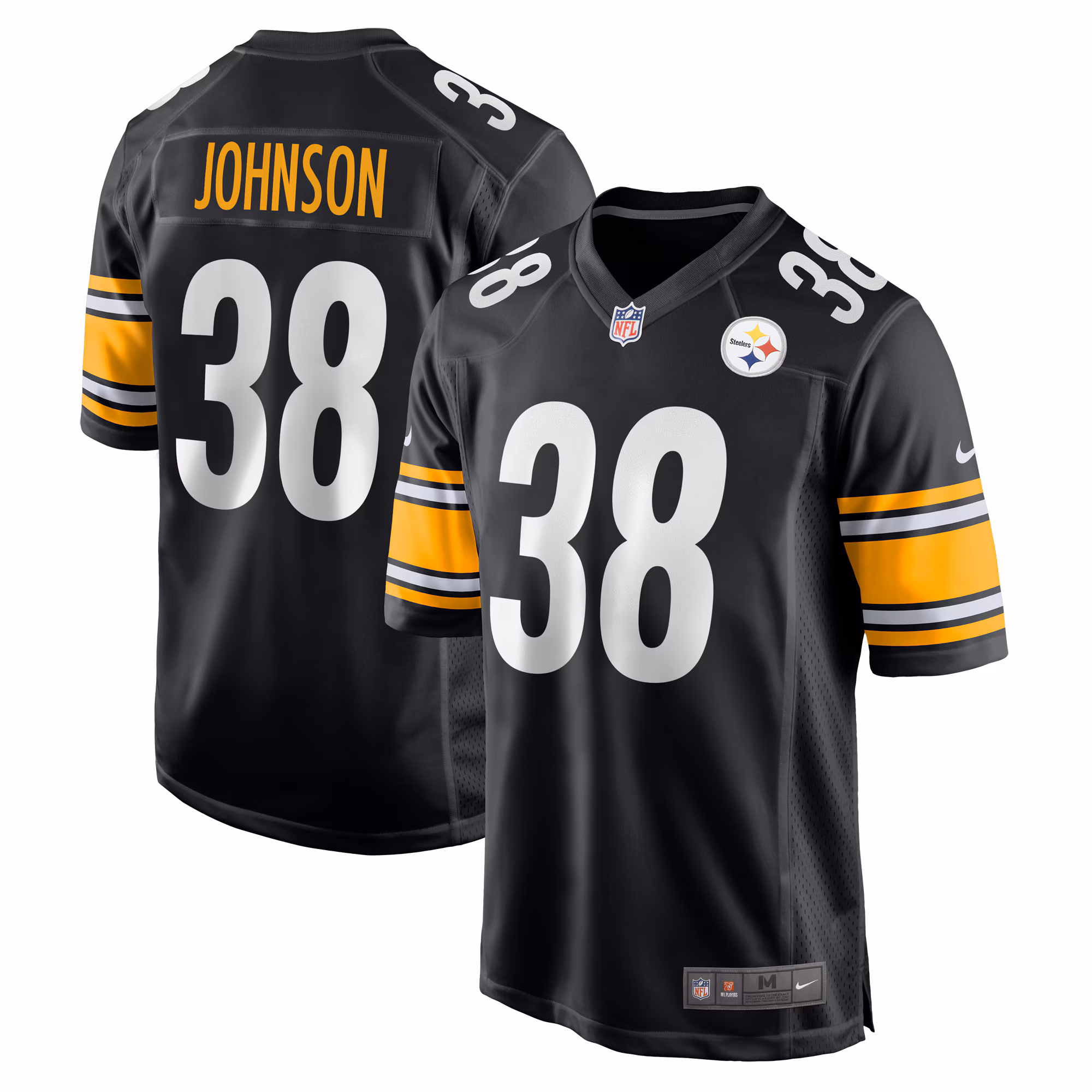 Caleb Johnson Pittsburgh Steelers  Game Jersey -  Black
