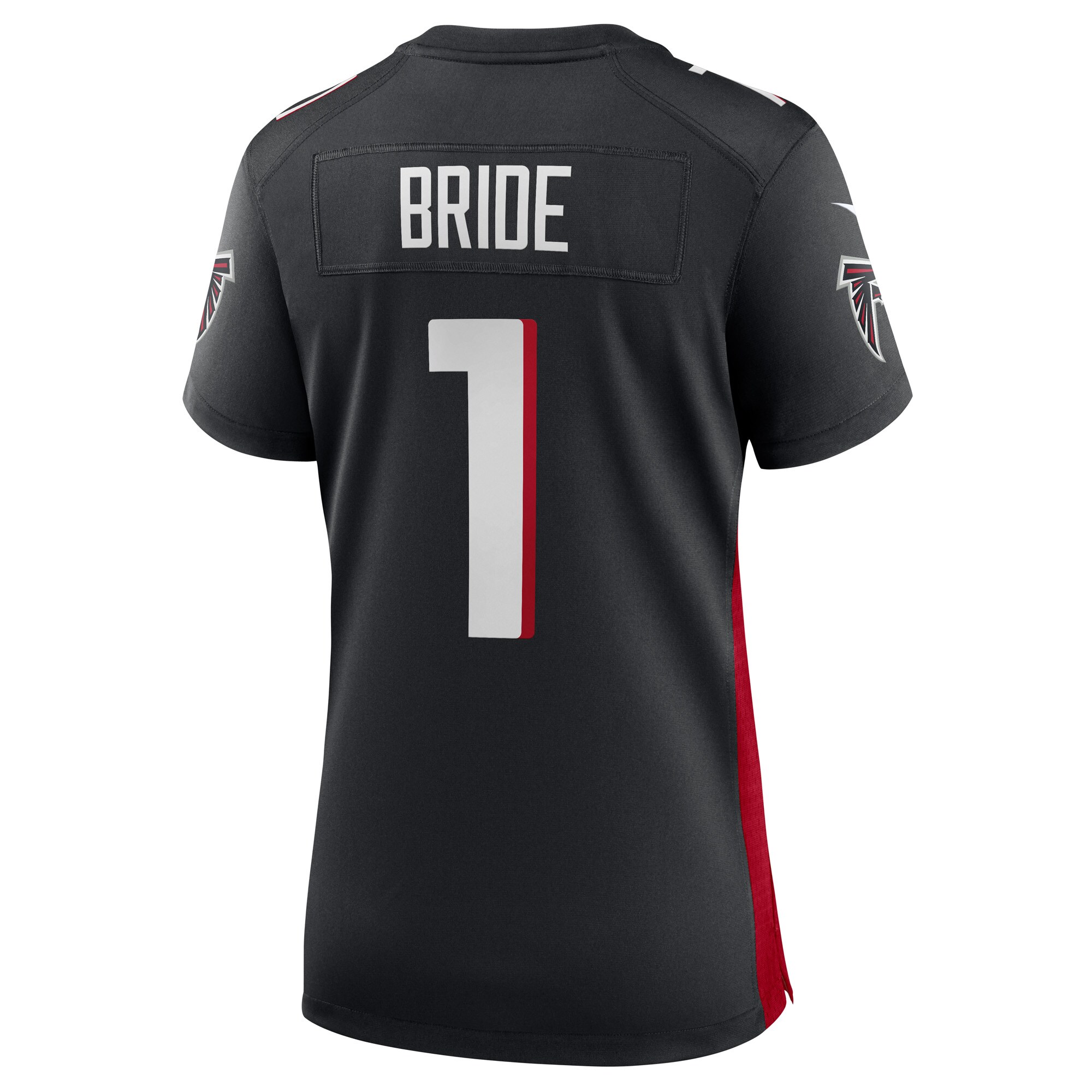 Number 1 Bride Atlanta Falcons Women's Game Jersey - Black