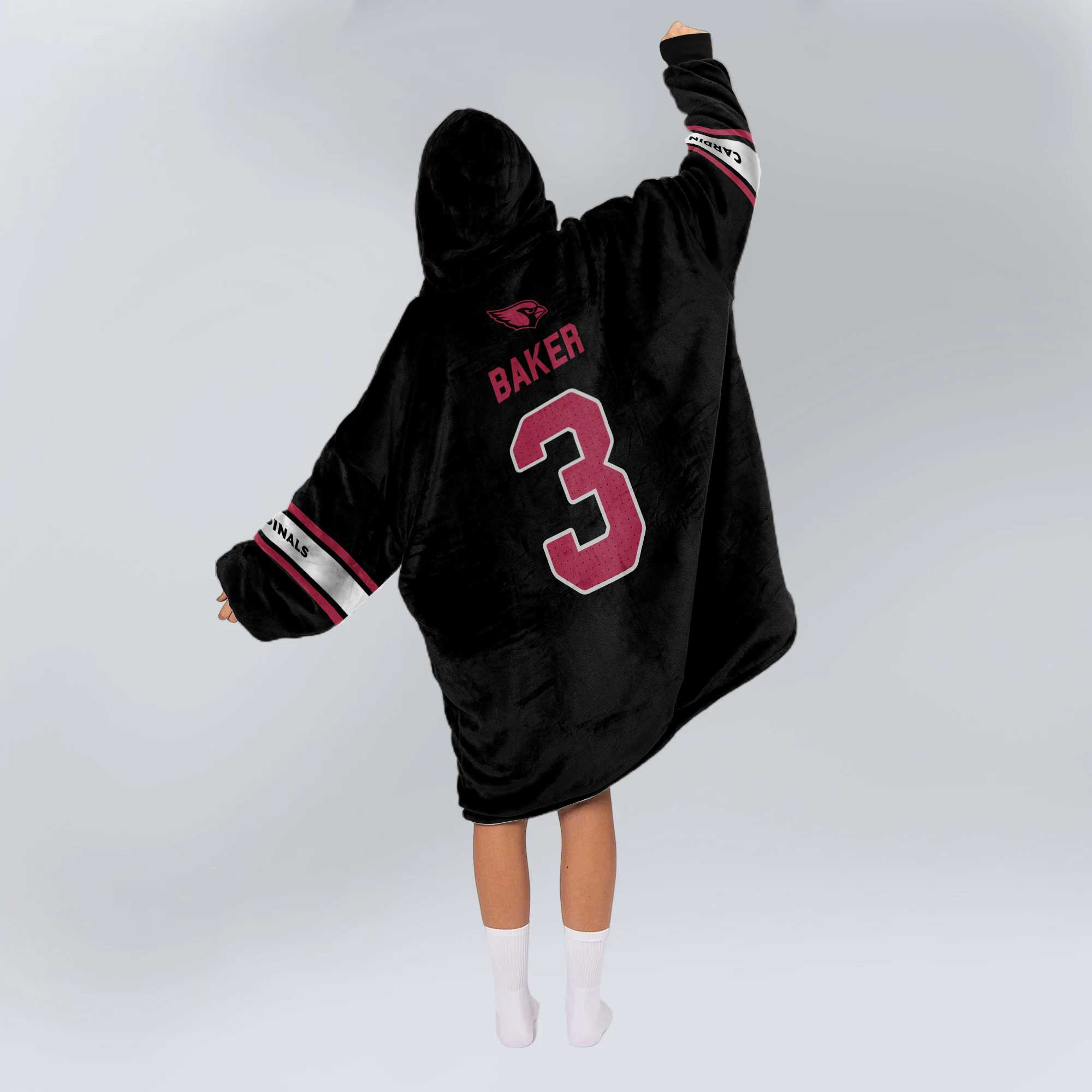 Adult 3 Arizona Football Unisex Blanket Hoodie