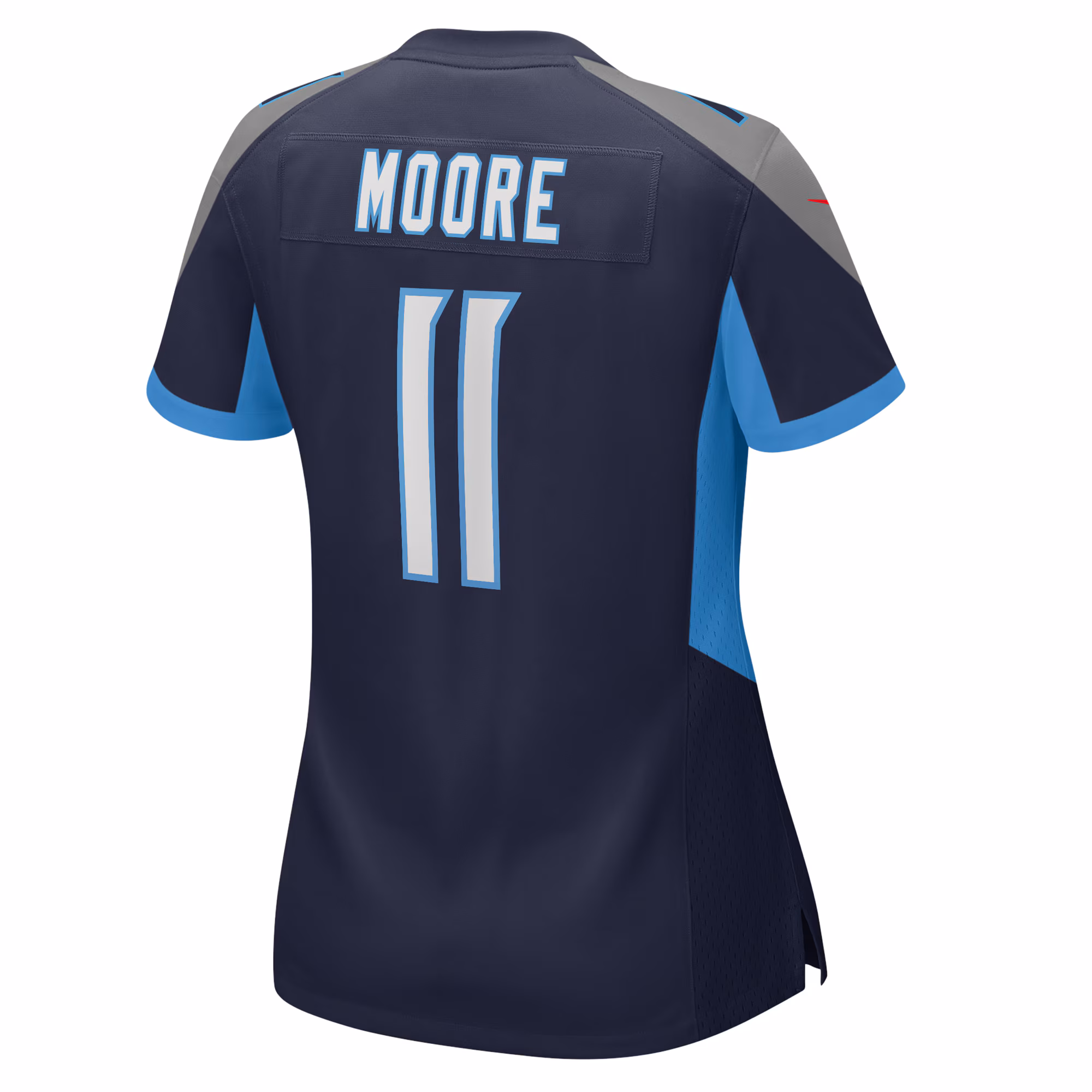 Chris Moore Tennessee Titans Women's  Game Jersey -  Navy