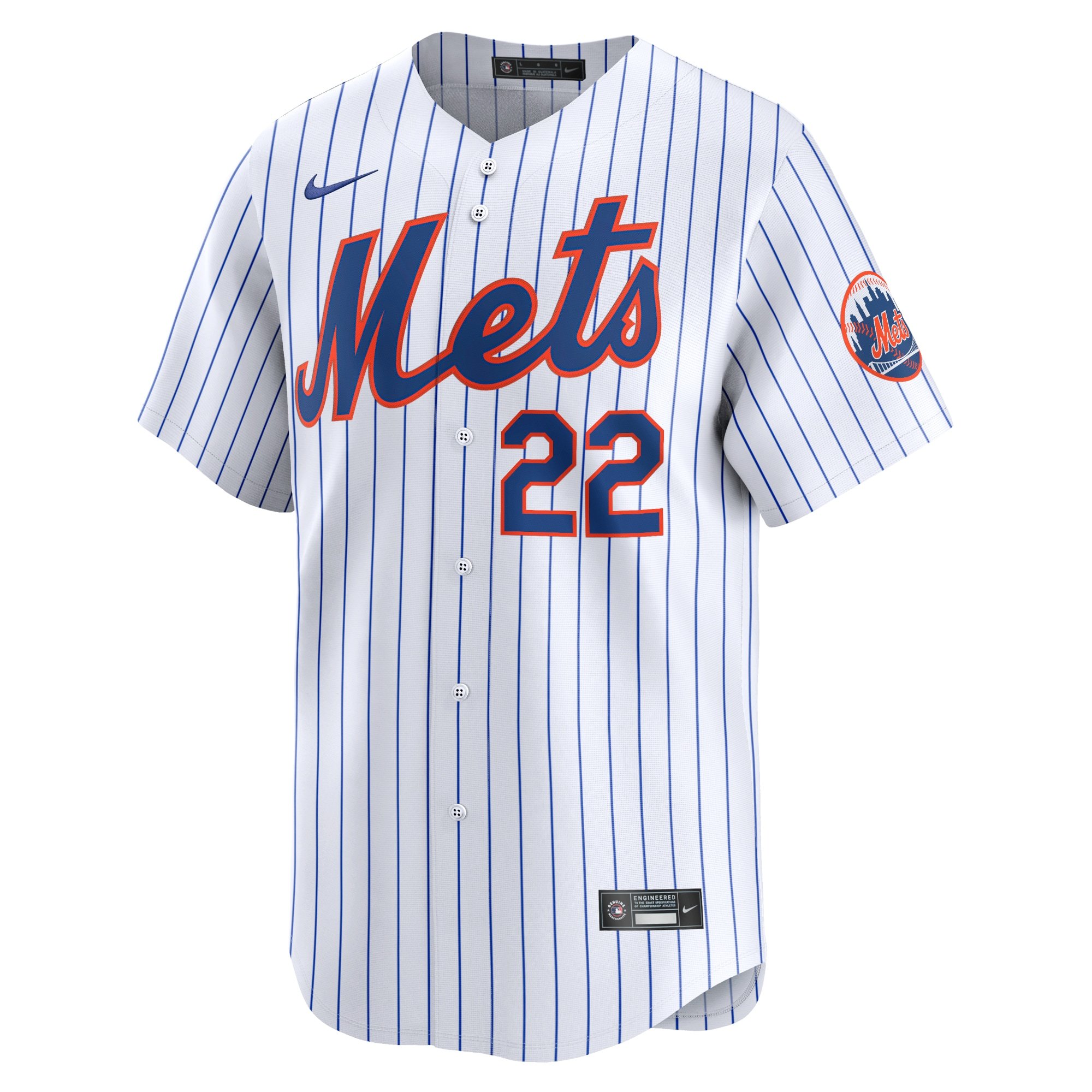 Men's New York Mets Brett Baty  White Home Limited Player Jersey