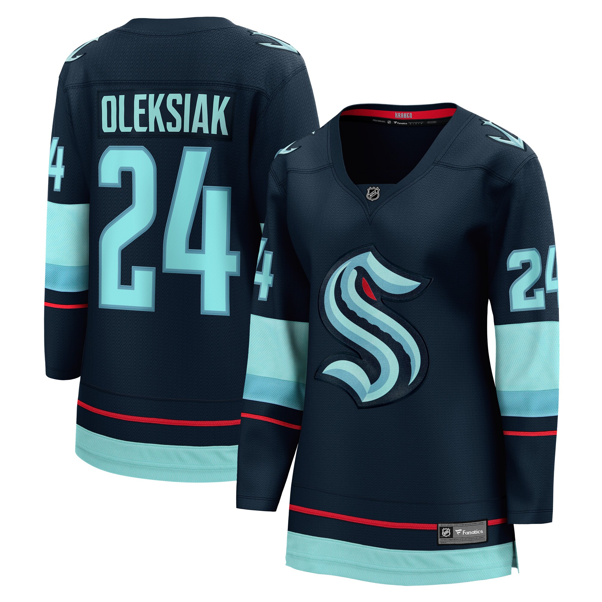 Jamie Oleksiak Seattle Kraken Women's Home Breakaway Player Jersey - Deep Sea Blue