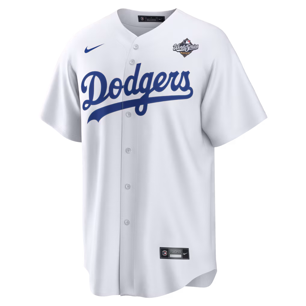 Los Angeles Dodgers 2025 World Series Home Replica Jersey - White