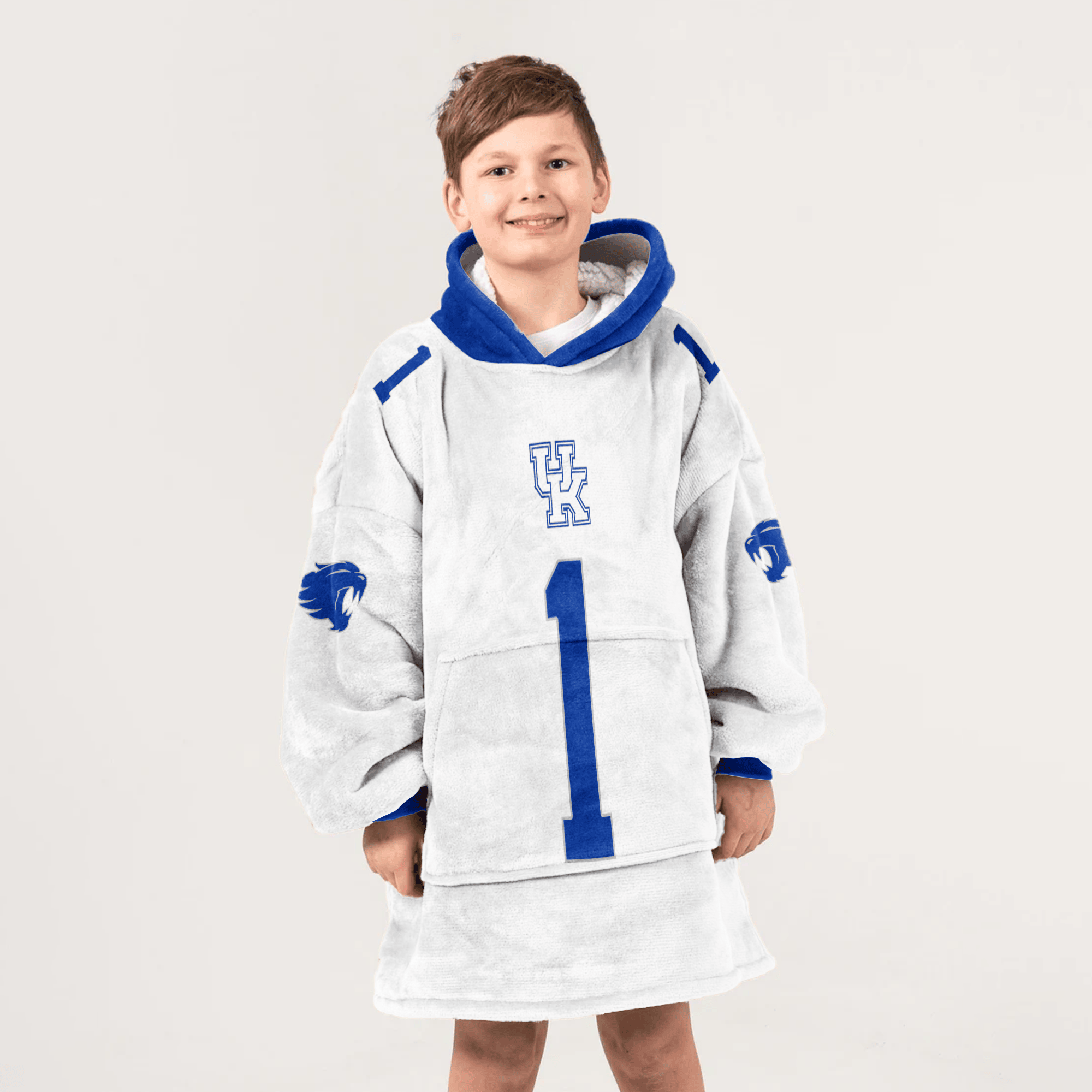 Kid #1 Kentucky Football Unisex Blanket Hoodie